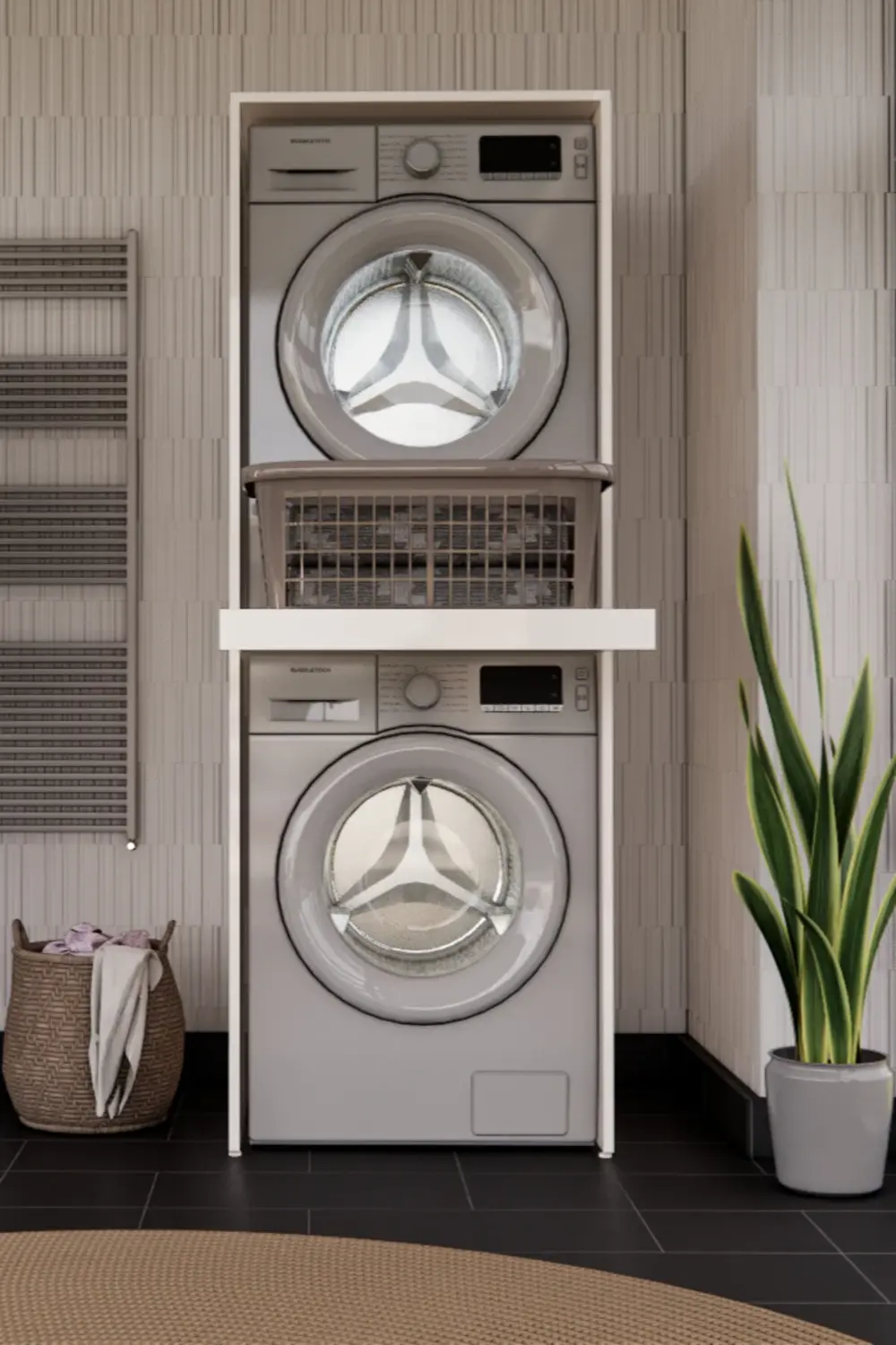 Doğsan Çamaşir Kurutma Makinesi Dolabi Mdflam