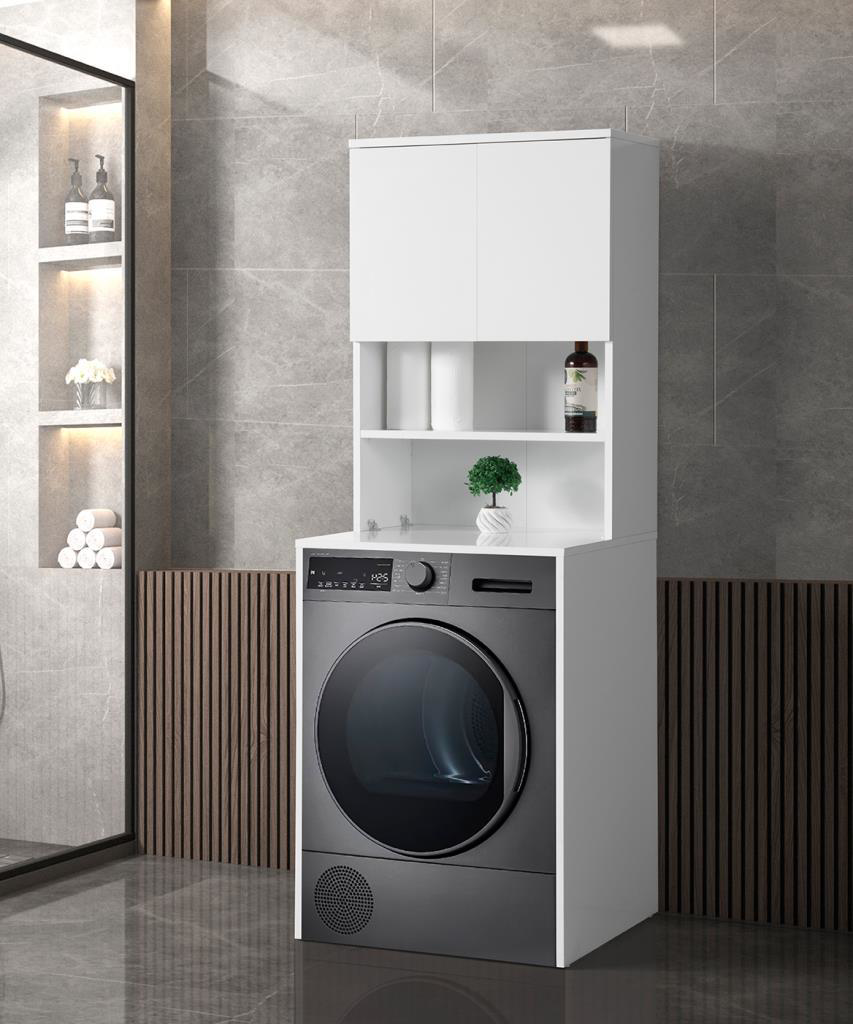 Sivas Gözde Mobilya Çamaşir Makinesi Üstü Banyo Dolabi Rafi Kapakli