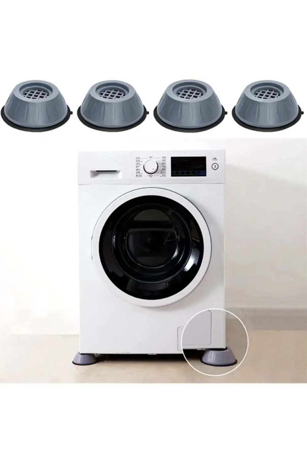 Çamaşır Makinesi Sarsıntı Titreşim Ses Önleyici Kaydırmaz Ayak 4l