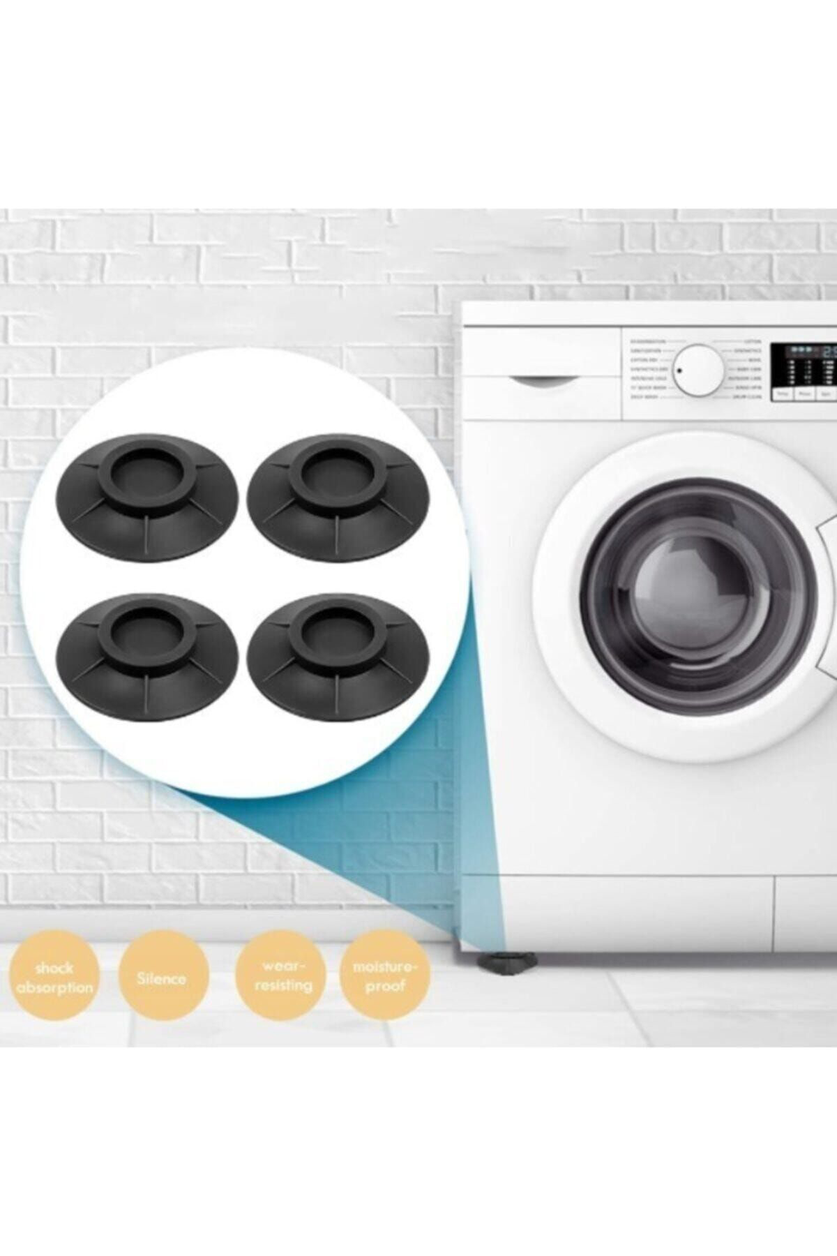 Çamaşır Makinesi Titreşim Engelleyici Stoper Siyah 4 Lü Set Çamaşır Makinesi Titreşim Engelleyici Stoper Siyah 4 Lü Set