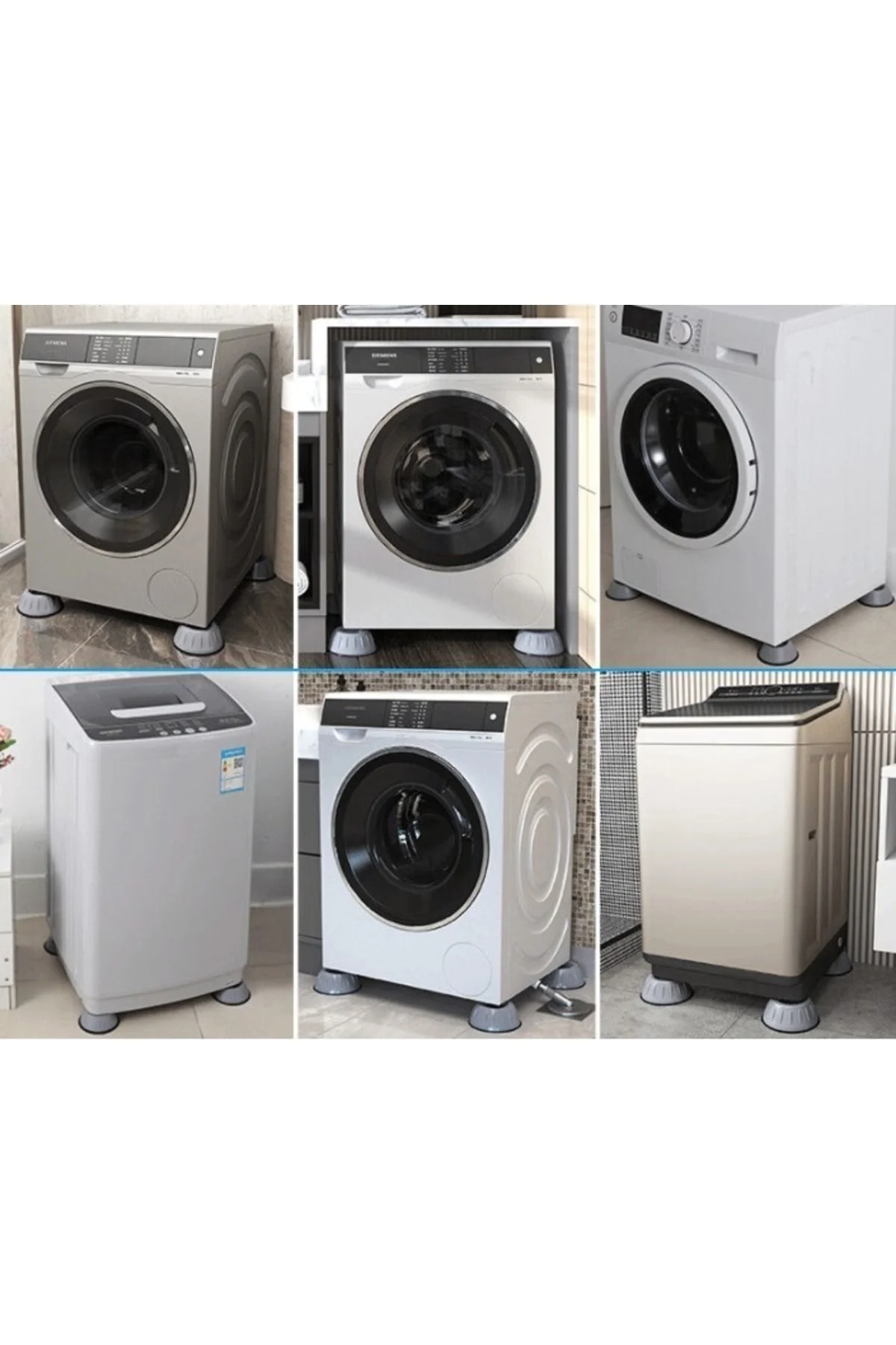 Çamaşır Makinesi Titreşim Engelleyici Aparat (4 Lü Set)