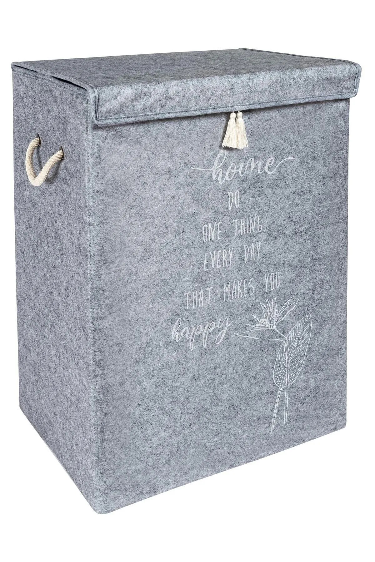 Toptan Bulurum Çamaşır Sepeti - Eşya Saklama Kutusu Keçe - Mega Boy