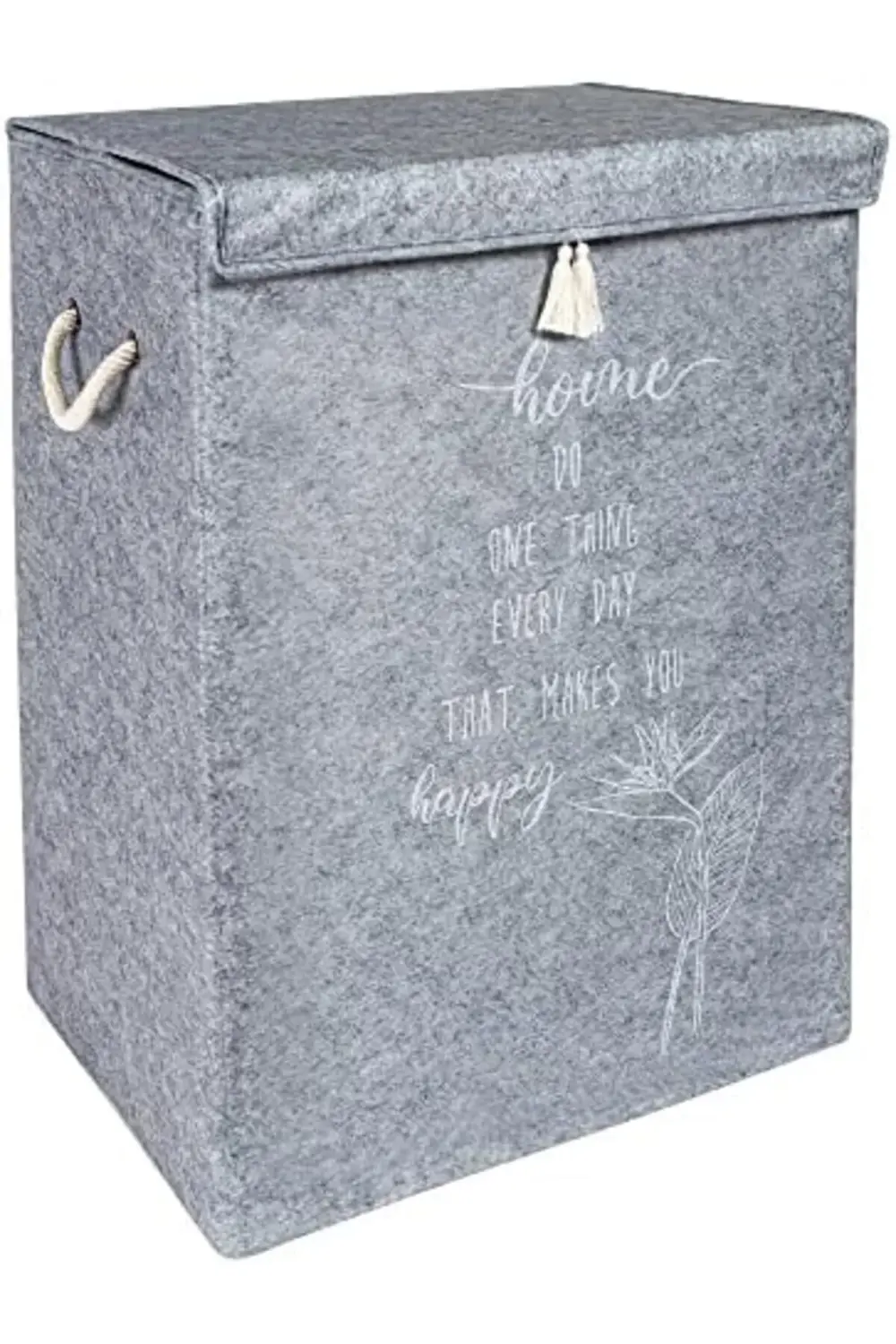 Çamaşır Sepeti Kirli Çamaşır Torbası Çamaşır Sepet Keçe Kapaklı Ç