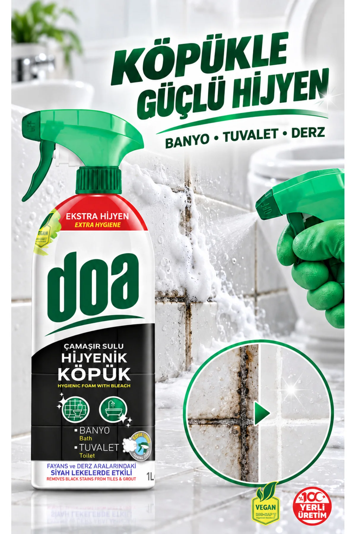 ÇAMASIR SULU HIJYENIK KOPUK / 1000 ML - Görsel 3