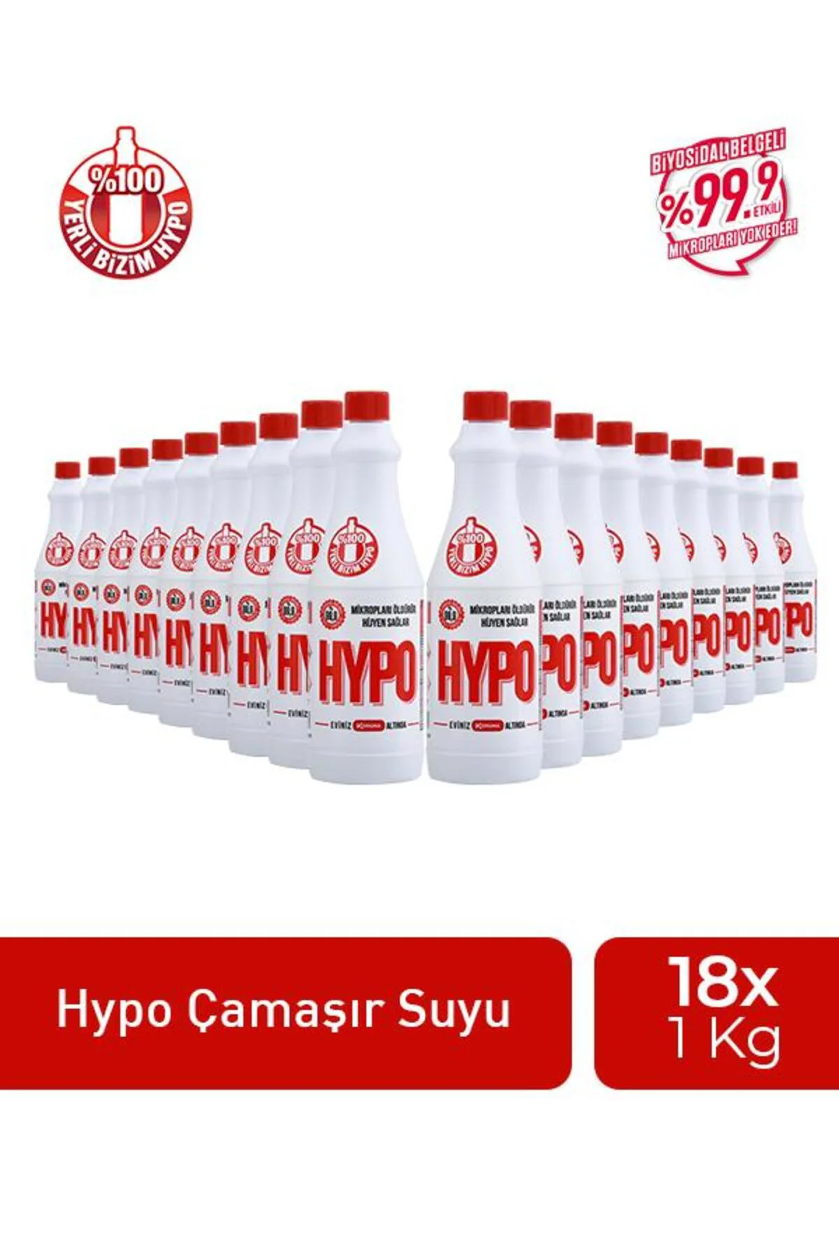 ÇAMAŞIR SUYU 1 KG x 18 ADET