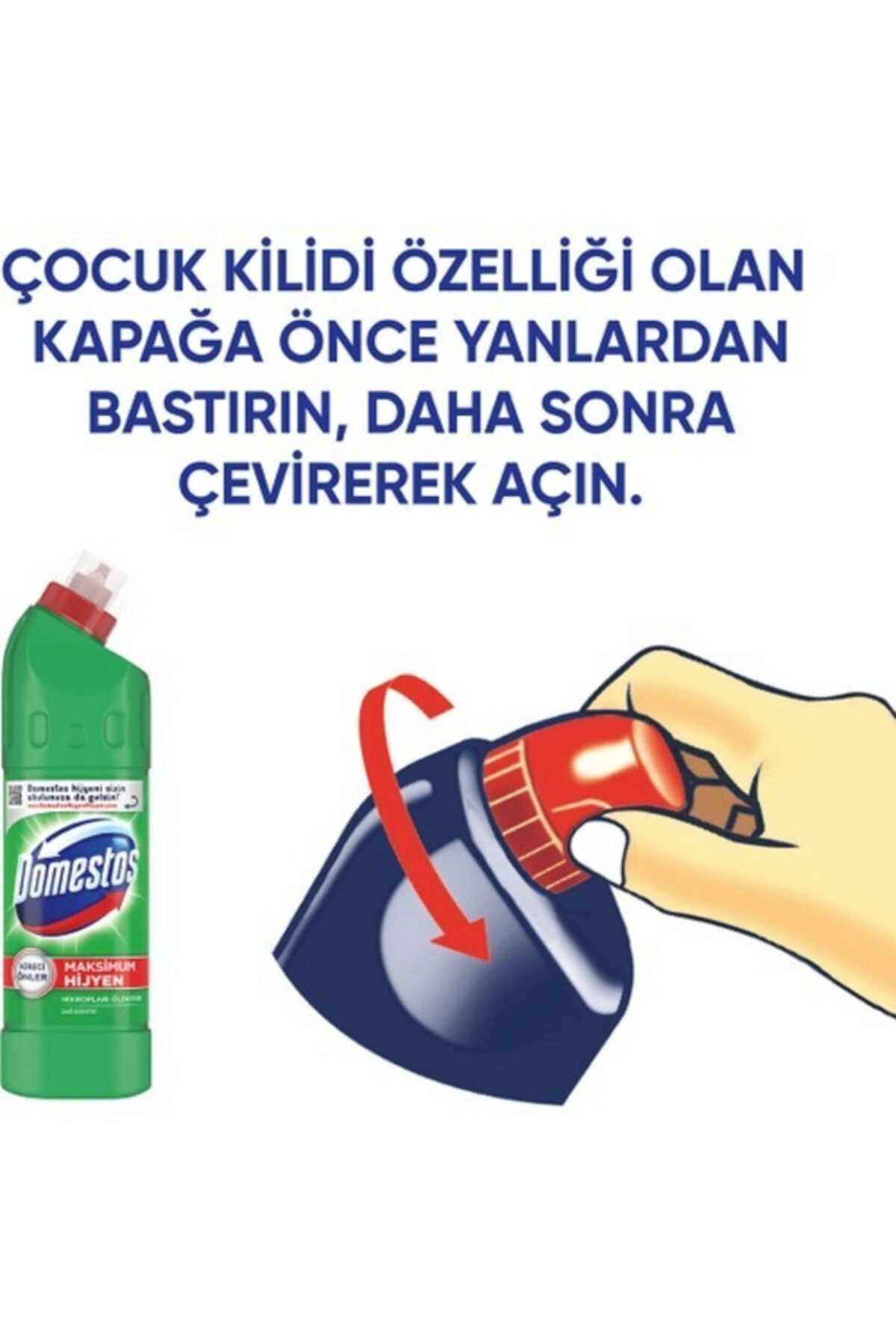 Domestos Çamaşır Suyu Dağ Esintisi 750 Ml X 3 Adet