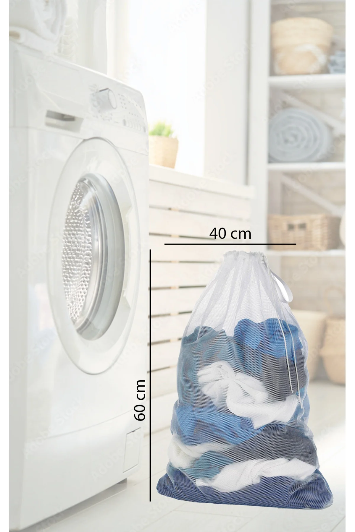 Çamaşır Yıkama Filesi Mega Boy 40*60 Cm