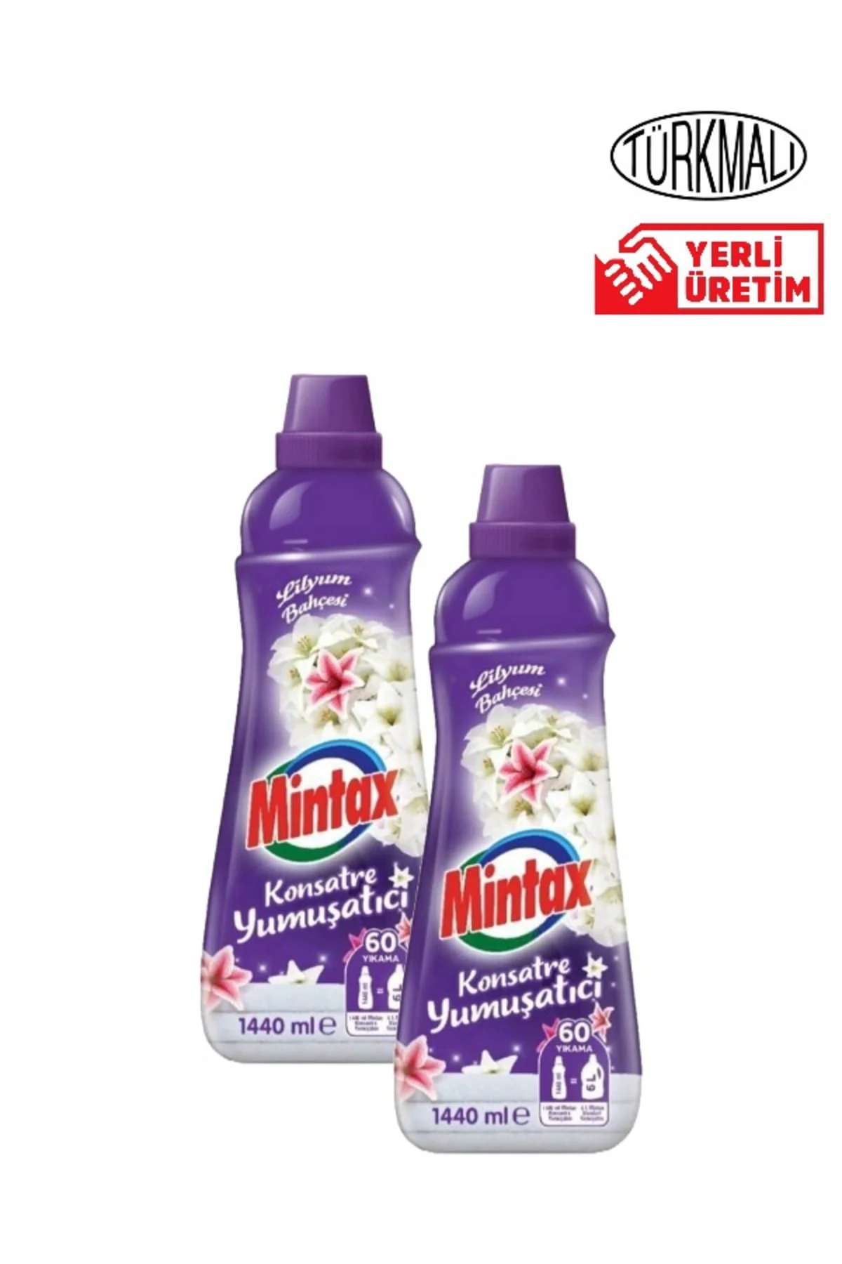 ÇAMAŞIR YUMUŞATICISI MİNTAX 1440 ML X2 ADET LİLYUM BAHÇESİ
