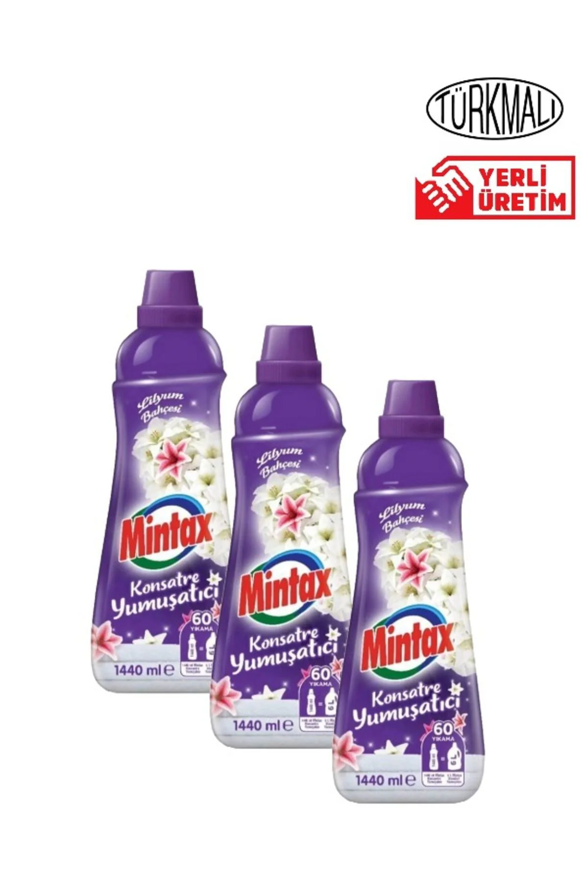 ÇAMAŞIR YUMUŞATICISI MİNTAX LİLYUM BAHÇESİ 1440 ML X3 ADET Fiyatı, Yorumları ve Özellikleri