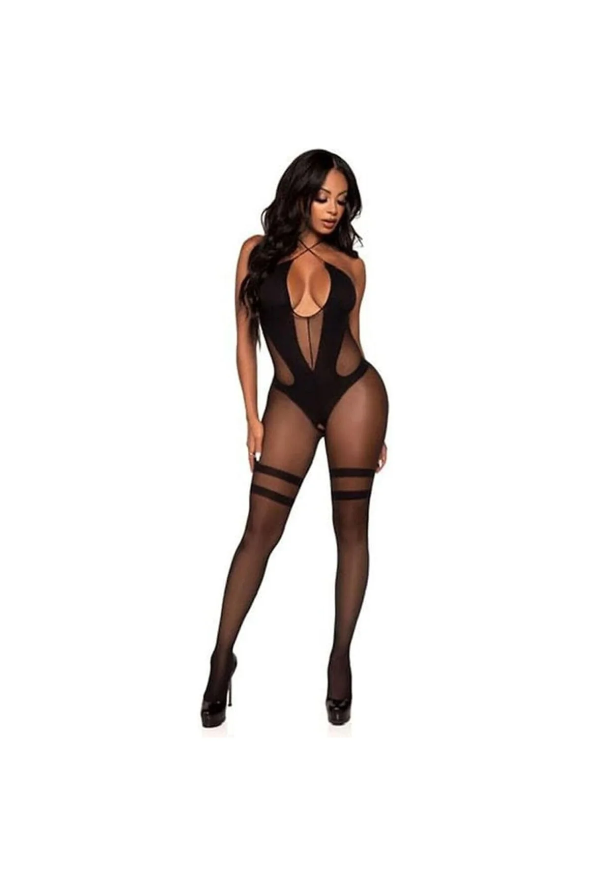 çamaşırı kadınlar için açık kasık iç çamaşırı Bodysuit Crotchle