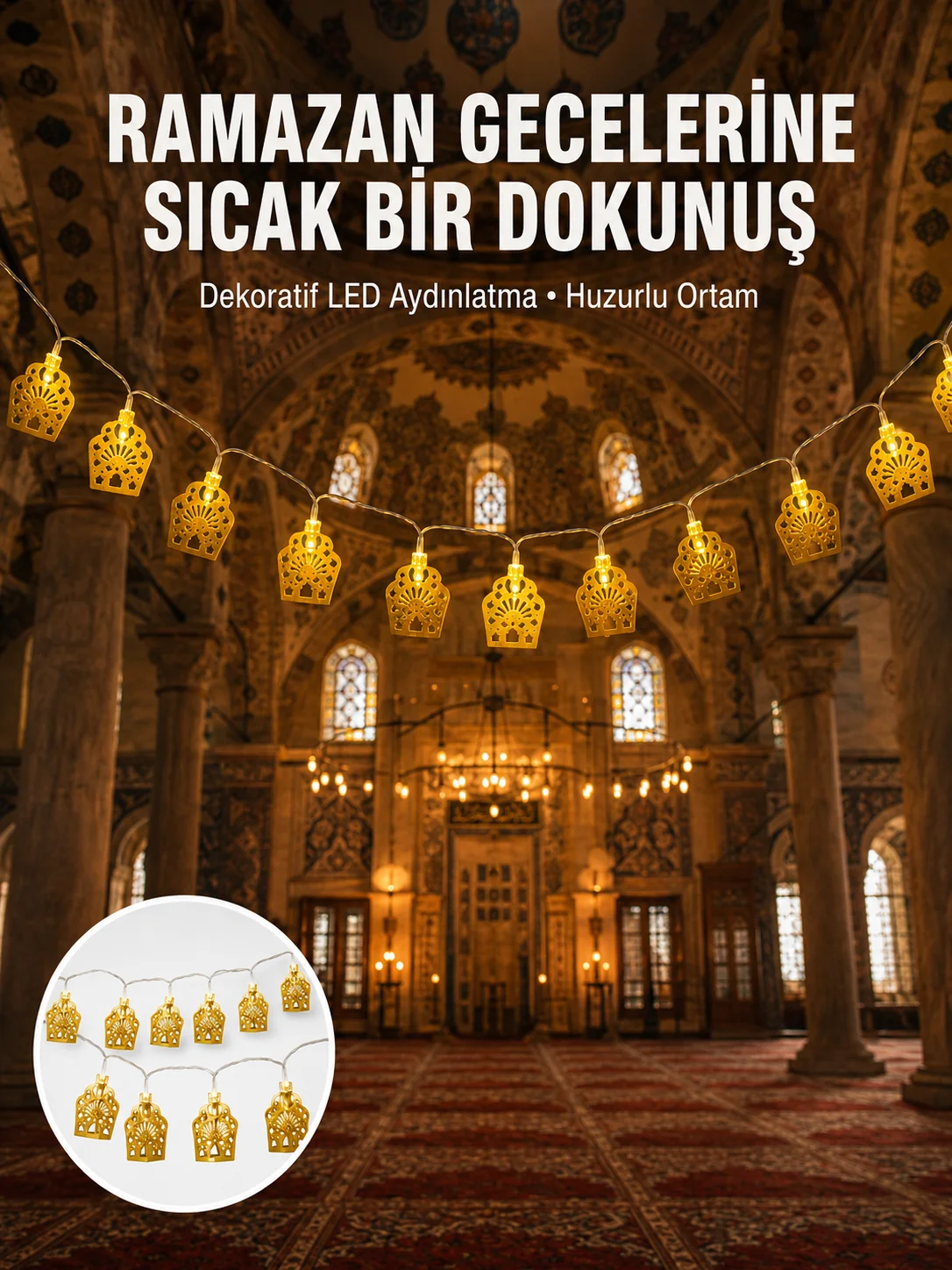 Cami Ramazan Led Işık Cami Ramazan Led Işık