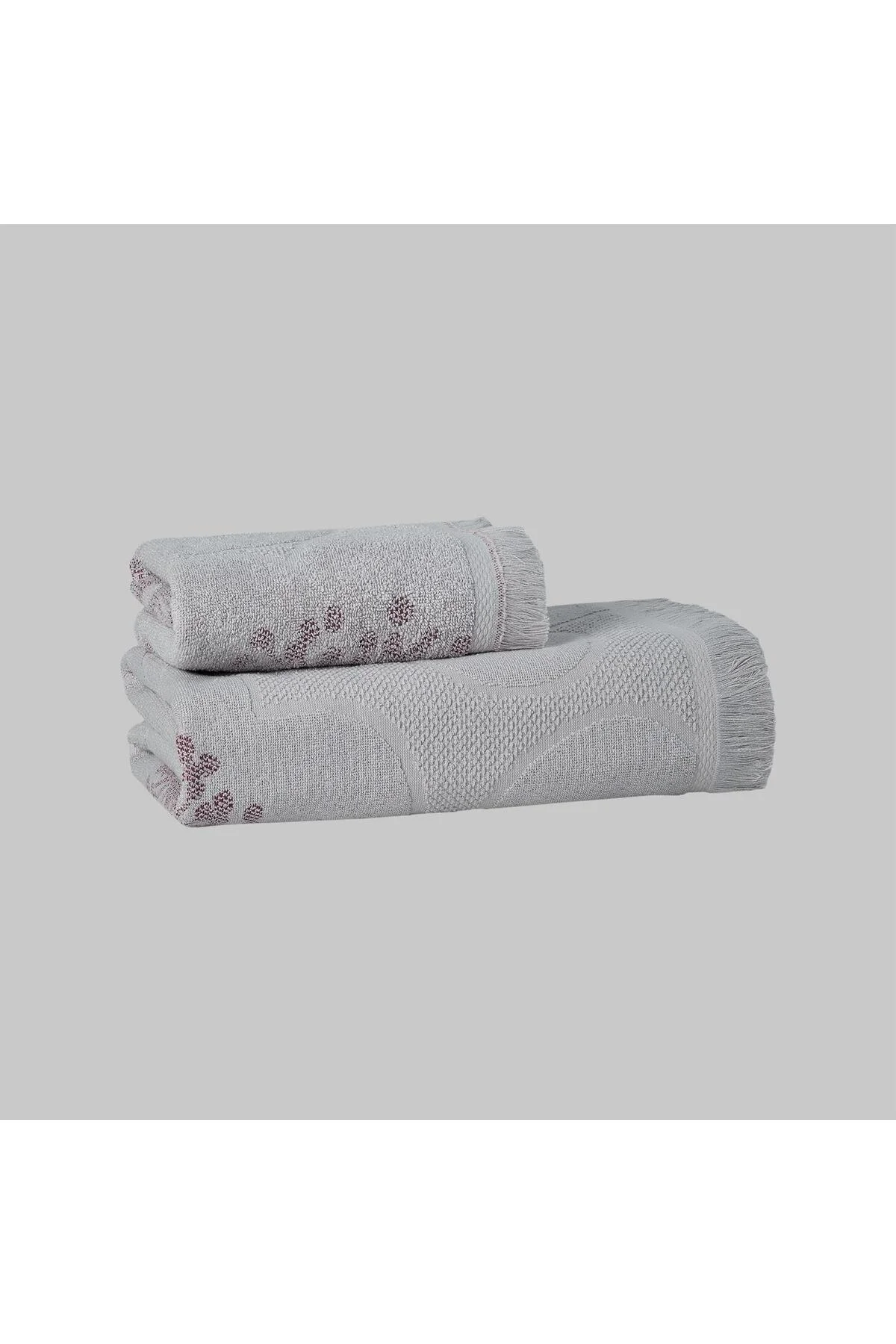 Camille %100 Pamuk Havlu 50*90 cm Gri