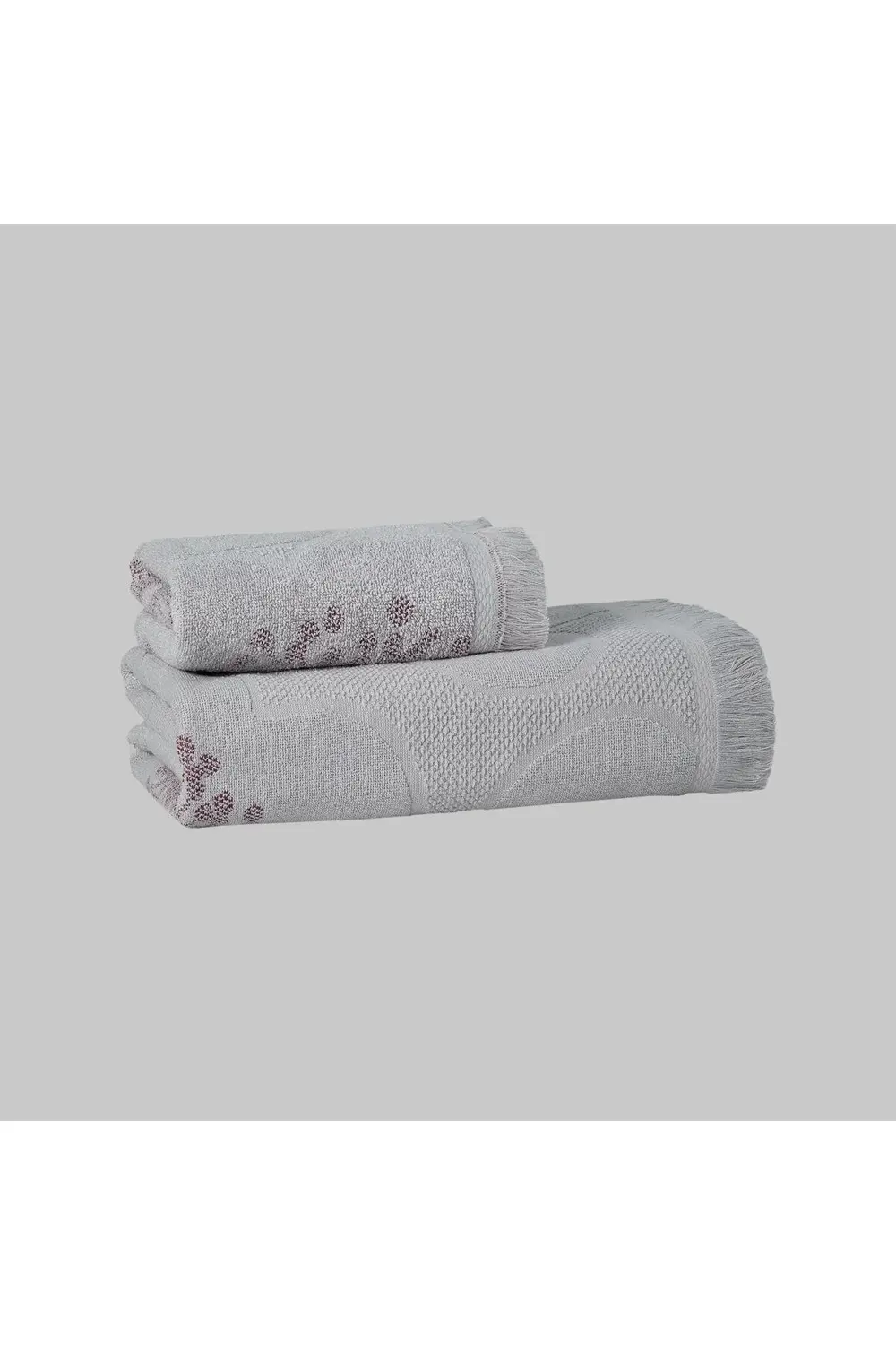 Camille %100 Pamuk Havlu 50*90 cm Gri