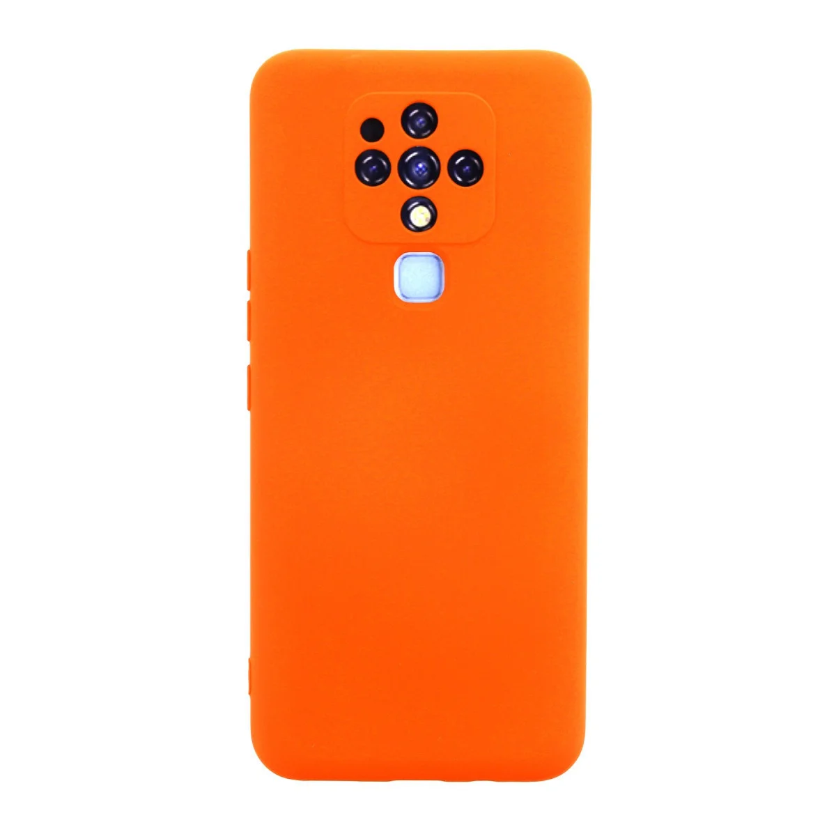 Camon 16 İçi Kadife Silikon Kılıf - Turuncu Nano Kaplama
