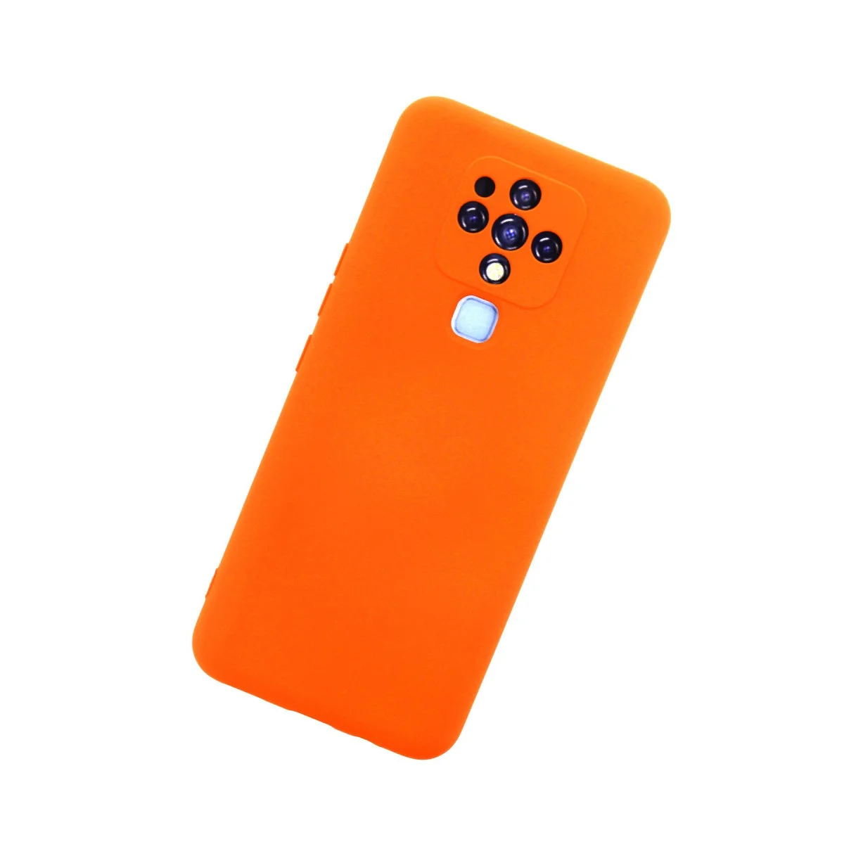 Camon 16 İçi Kadife Silikon Kılıf - Turuncu Nano Kaplama