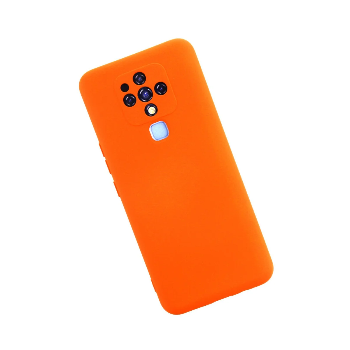 Camon 16 İçi Kadife Silikon Kılıf - Turuncu Nano Kaplama