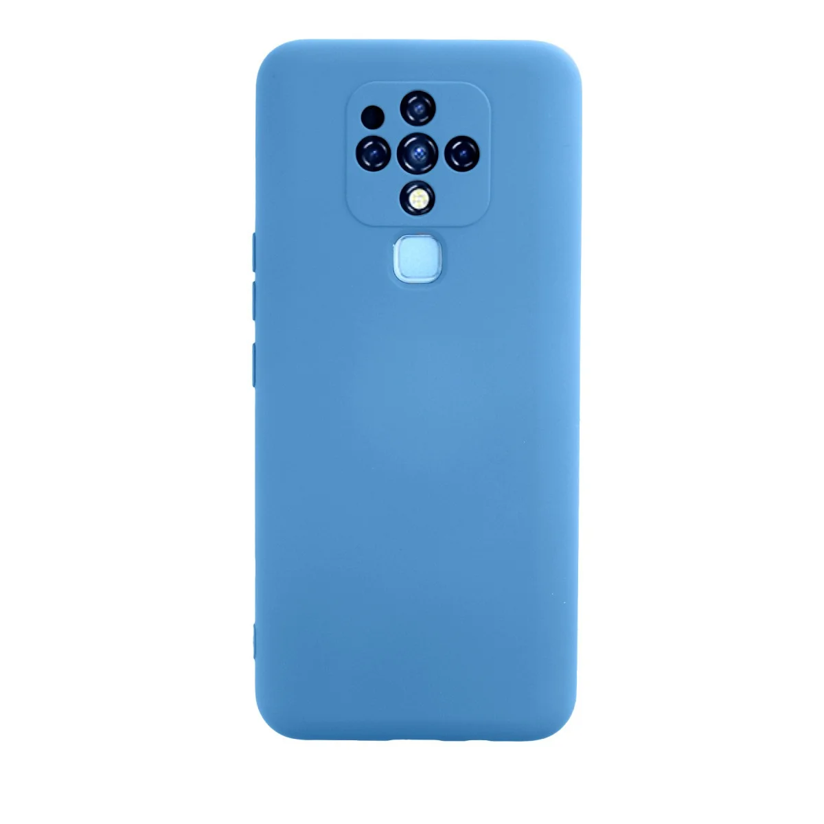 Camon 16 Nano İçi Kadife Silikon Kılıf - Mavi Ultra Şık Koruma Kılıfı
