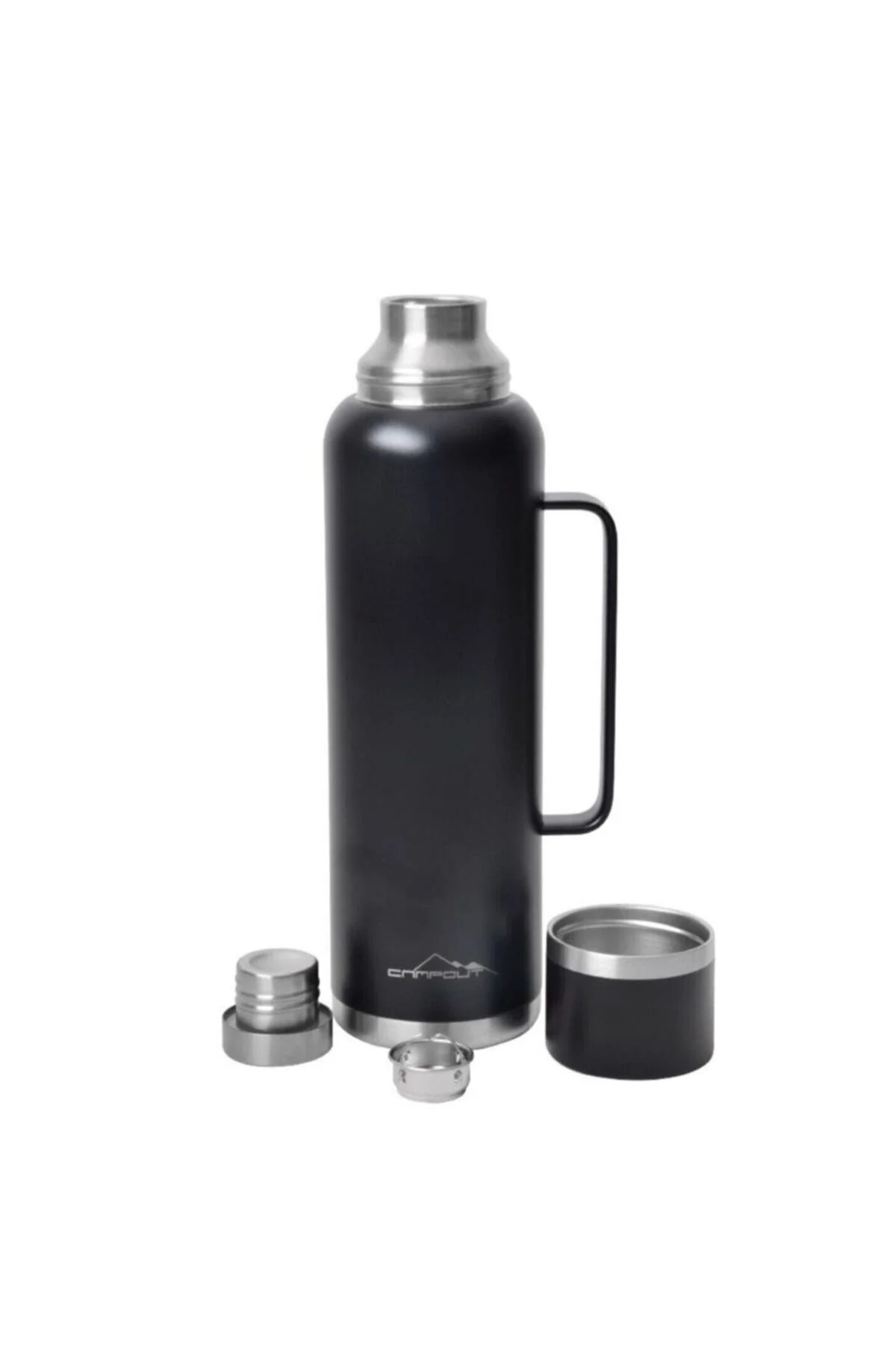 Campout Çift Katmanlı Termos Siyah 1500Ml