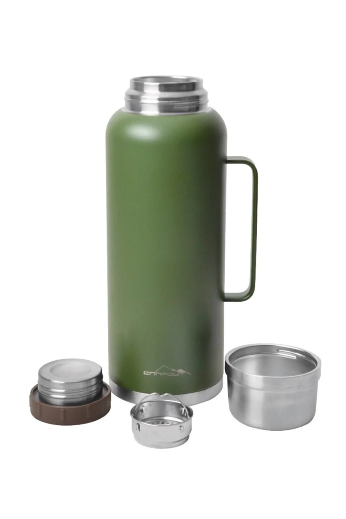 Campout Çift Katmanlı Termos Yeşil 2600Ml