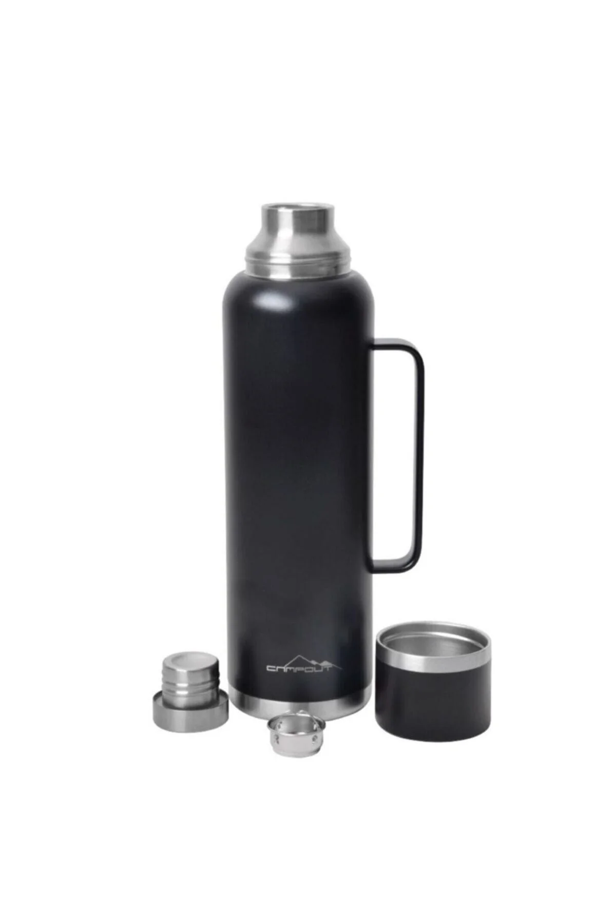 Campout Çift Katmanlı Termos Siyah 1500Ml