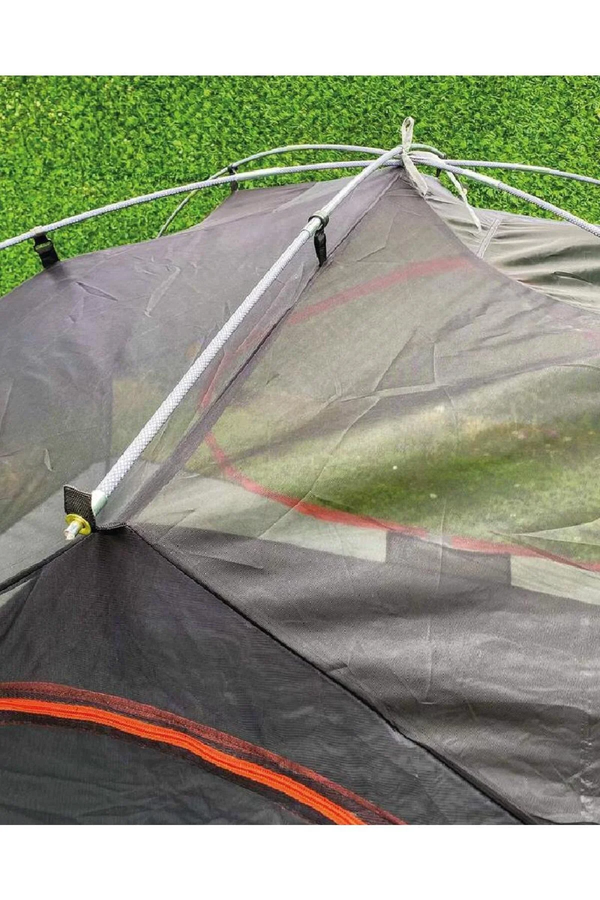 Campout Neptune-3 Çift Katmanlı 4 Kişilik Haki Renk Kamp Çadırı