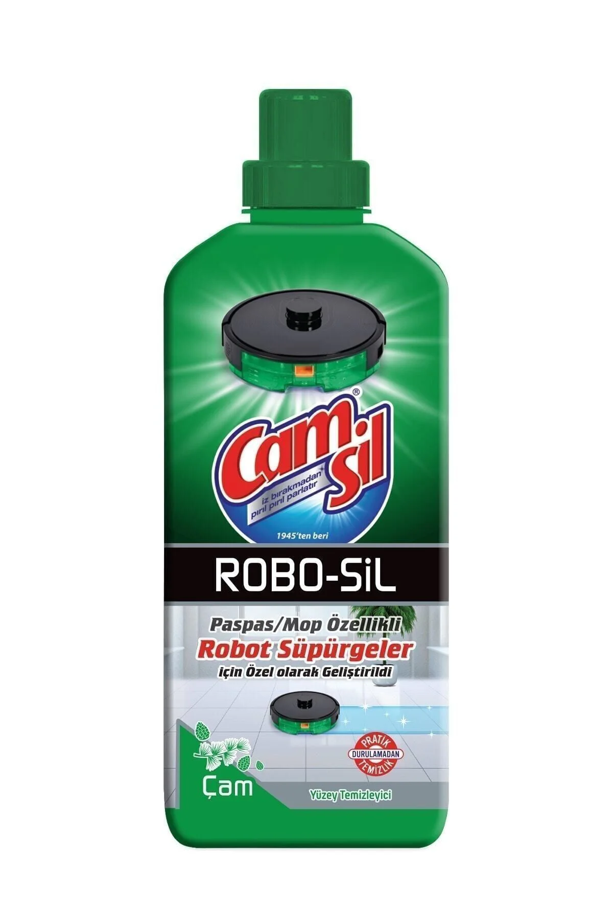 CAMSİLRobo-sil Yüzey Temizleyici Çam 900 ml Robot Süpürge Deterja
