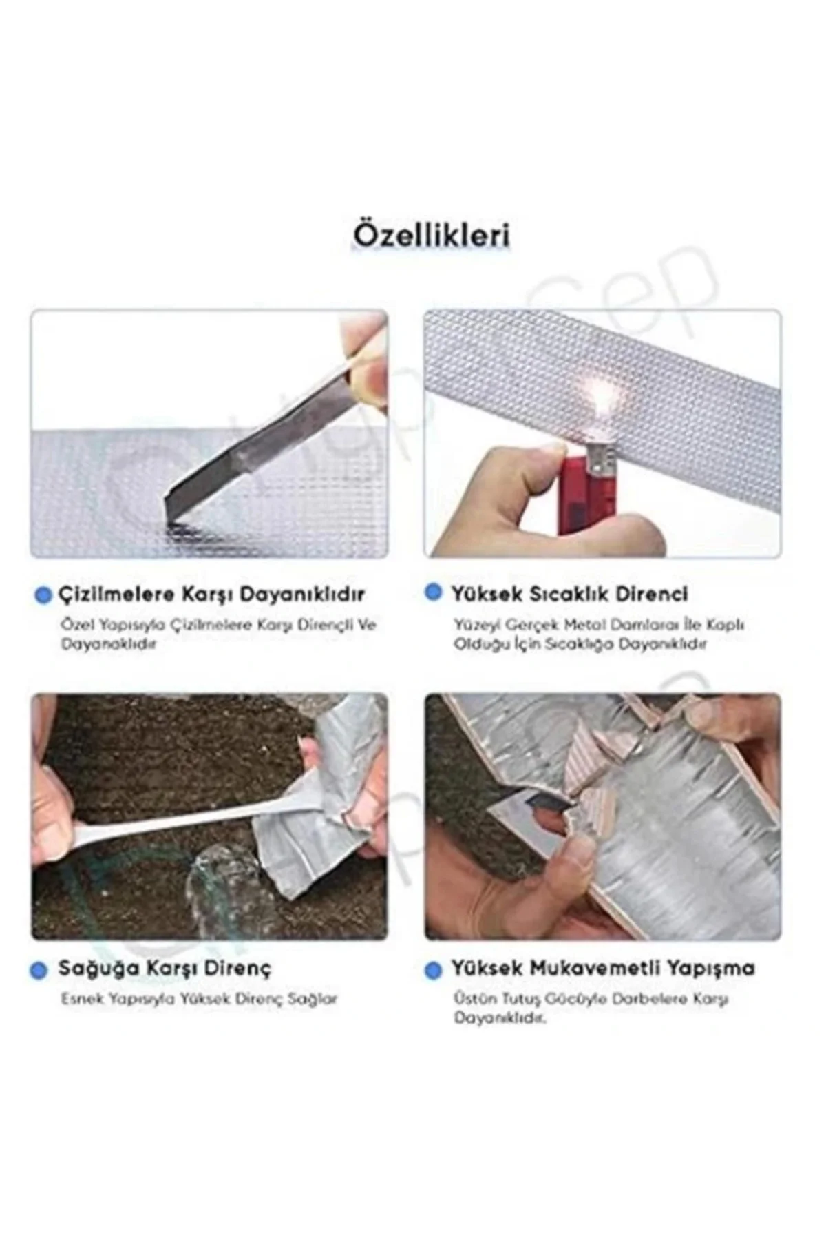 Çamur Bant Süper Güçlü Su Sızdırmaz Tamir Çatlak Boru Bandı (2m x 10cm)