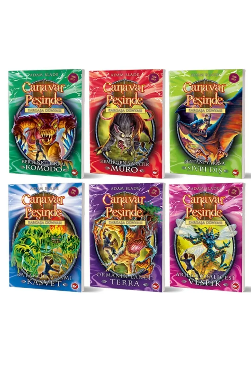 Canavar Peşinde Serisi Kargaşa Dünyası Macerası (31-36) Seti - (6