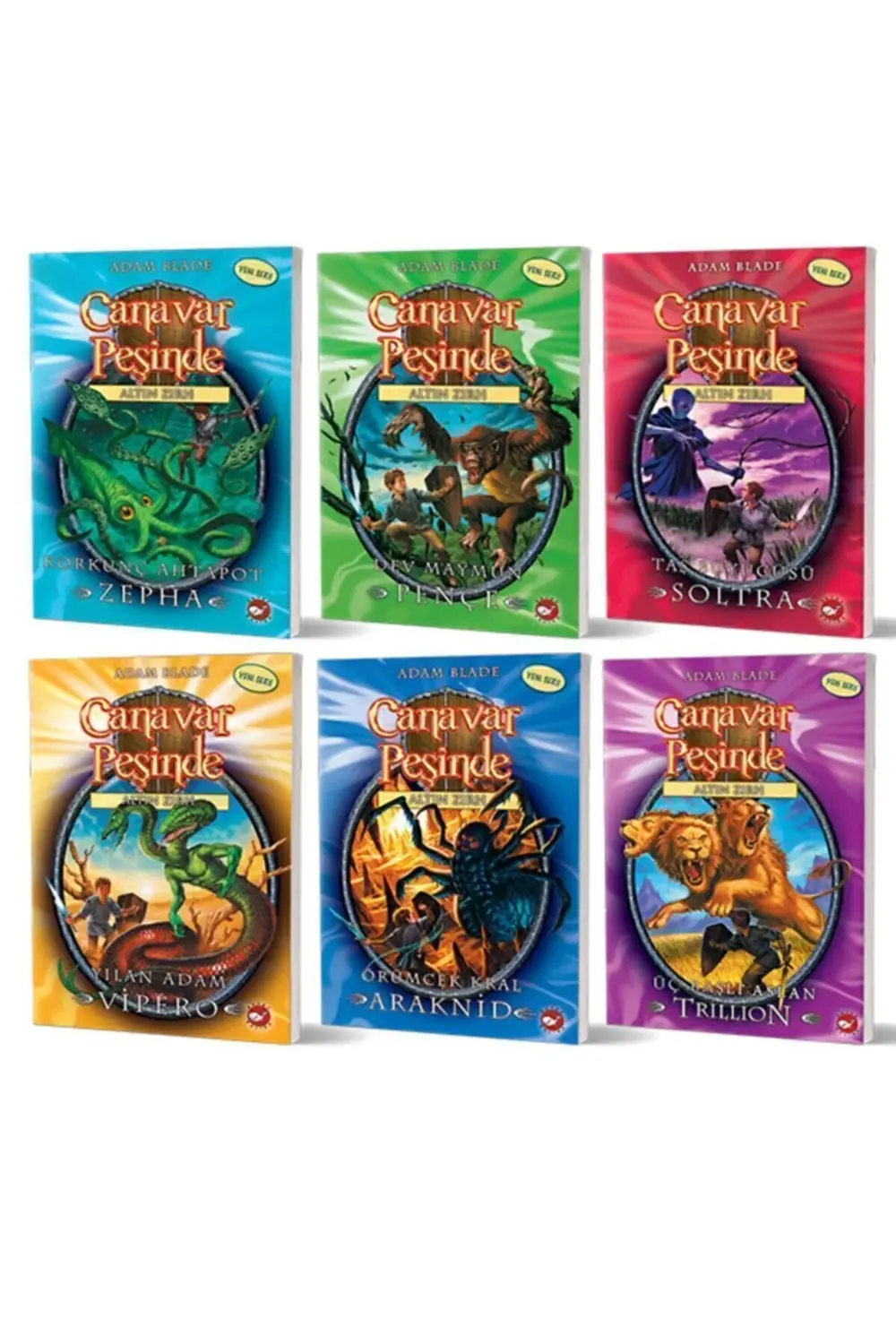 Canavar Peşinde Seti Altın Zırh Macerası (7-12) Seti - (6 KİTAP)