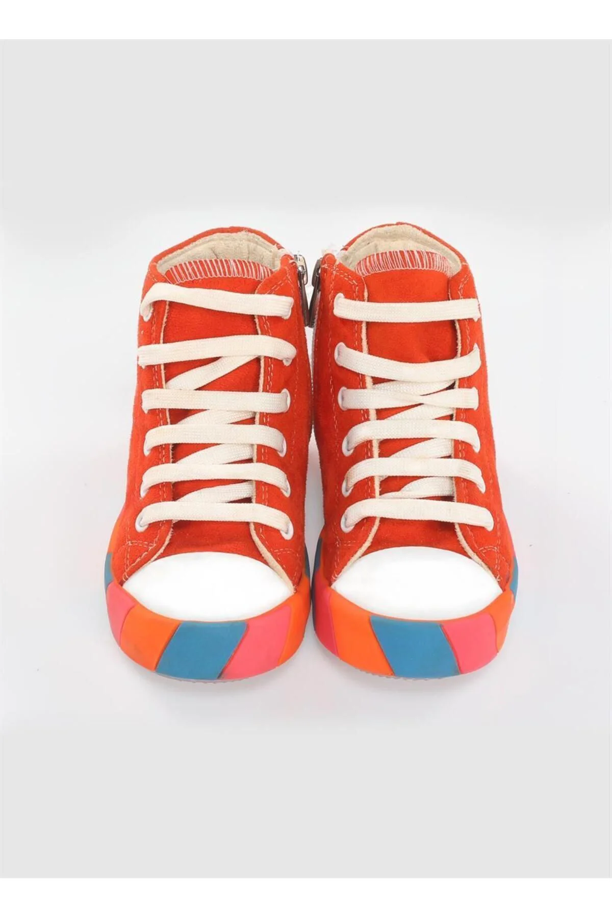 Canavar Turuncu Süet Erkek Çocuk Sneakers