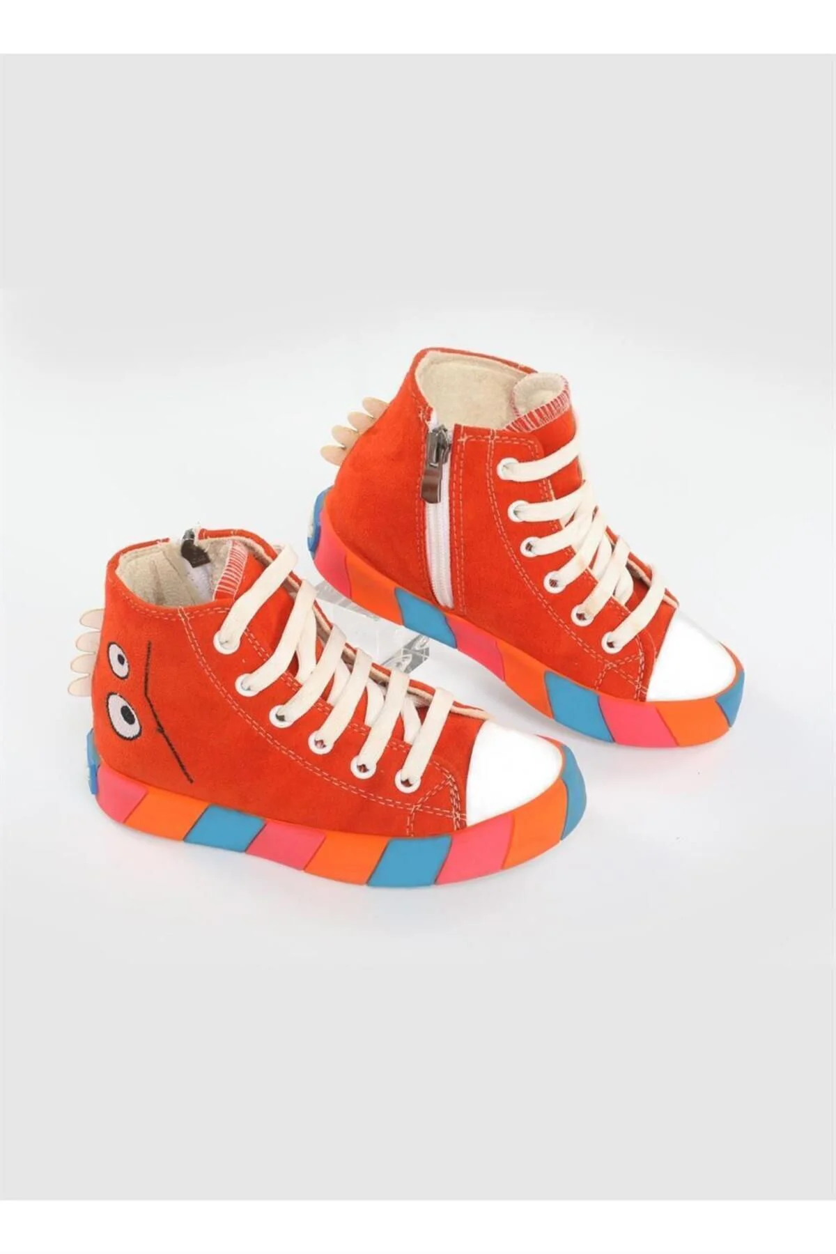 Canavar Turuncu Süet Erkek Çocuk Sneakers - Görsel 2