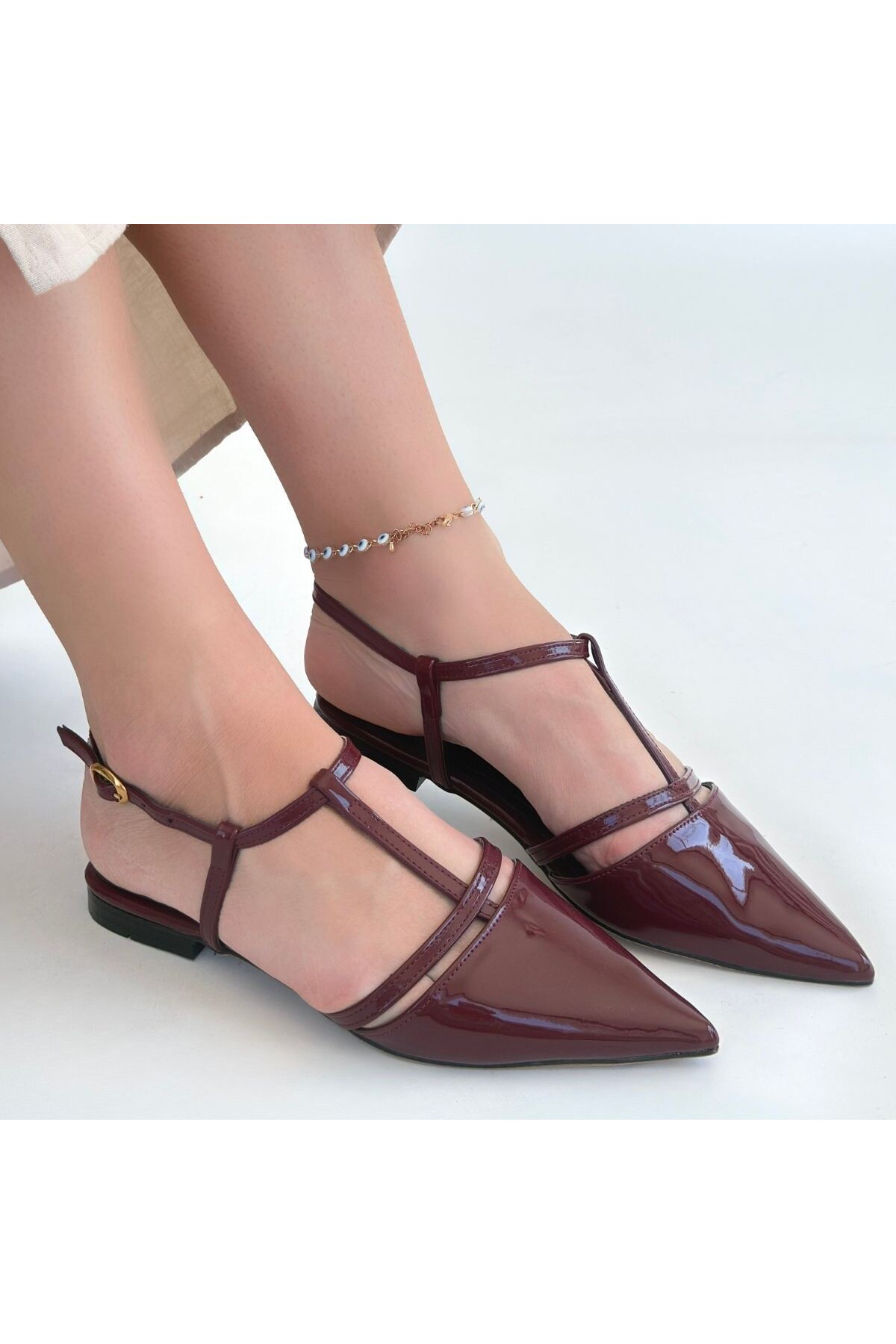 Canca Bordo Rugan Babet Ayakkabı - Lisinya