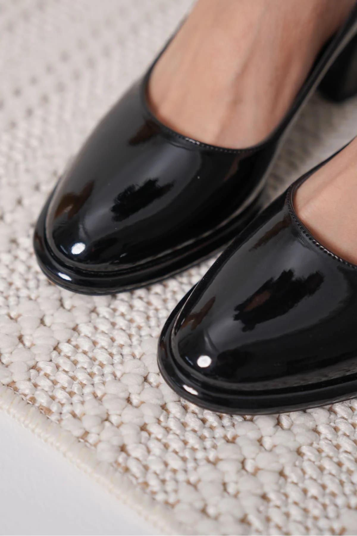 Candie Siyah Rugan Kadın Stiletto