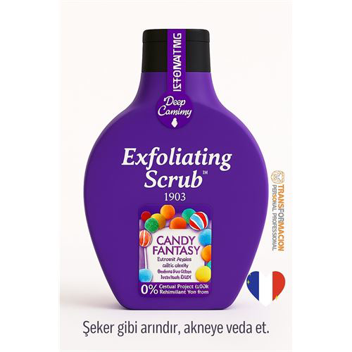 Candy Fantasy Peeling Jel – 1903 Serisi, Renkli & Eğlenceli Scrub