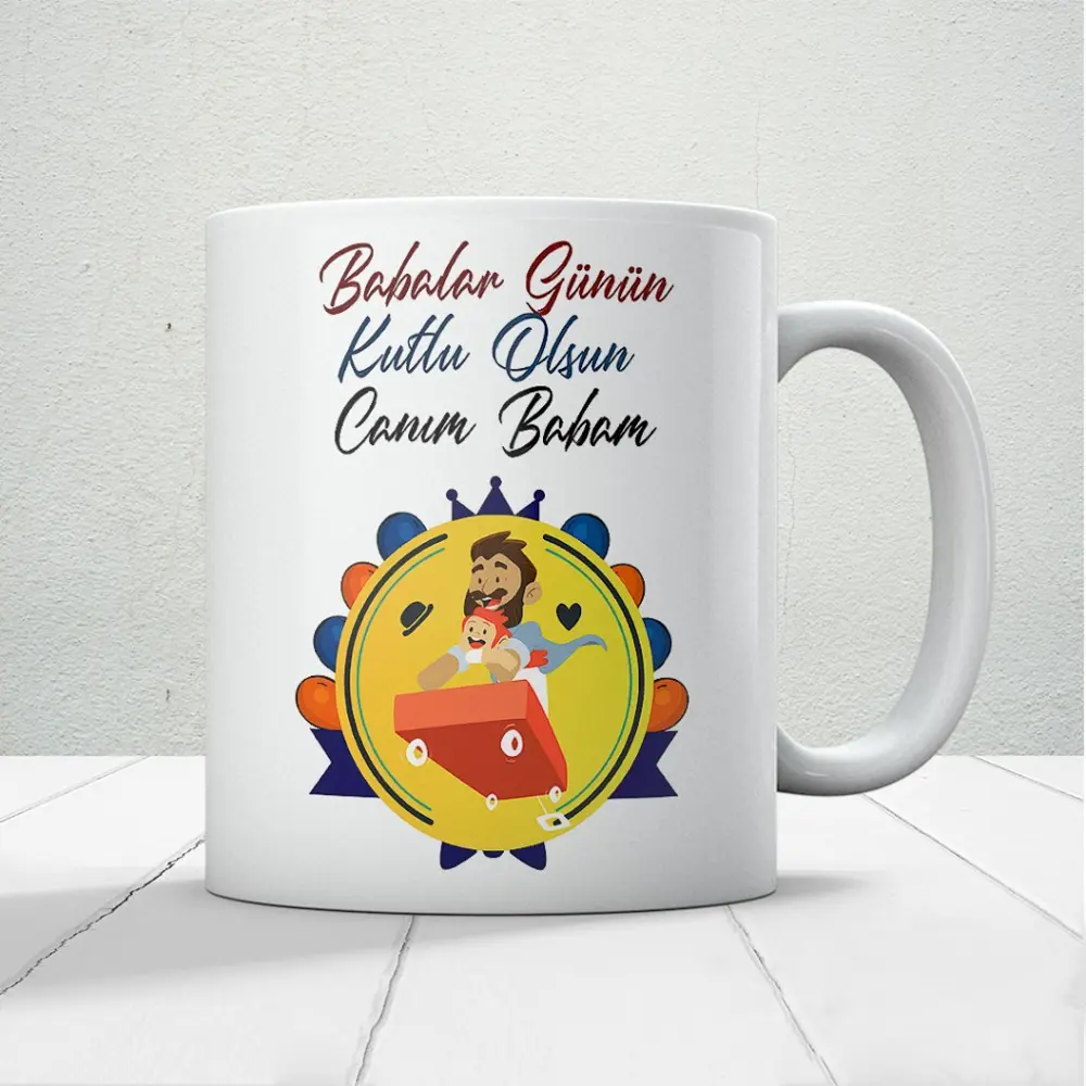 Canım Babam Baskılı Babalar Günü Kupa Bardak Kahve Kupa Bardak-10 Canım Babam Baskılı Babalar Günü Kupa Bardak Kahve Kupa Bardak-10