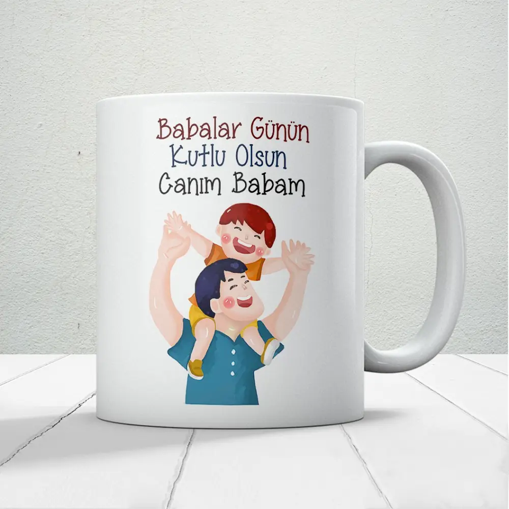 Canım Babam Baskılı Babalar Günü Kupa Bardak Kahve Kupa Bardak-2 Canım Babam Baskılı Babalar Günü Kupa Bardak Kahve Kupa Bardak-2