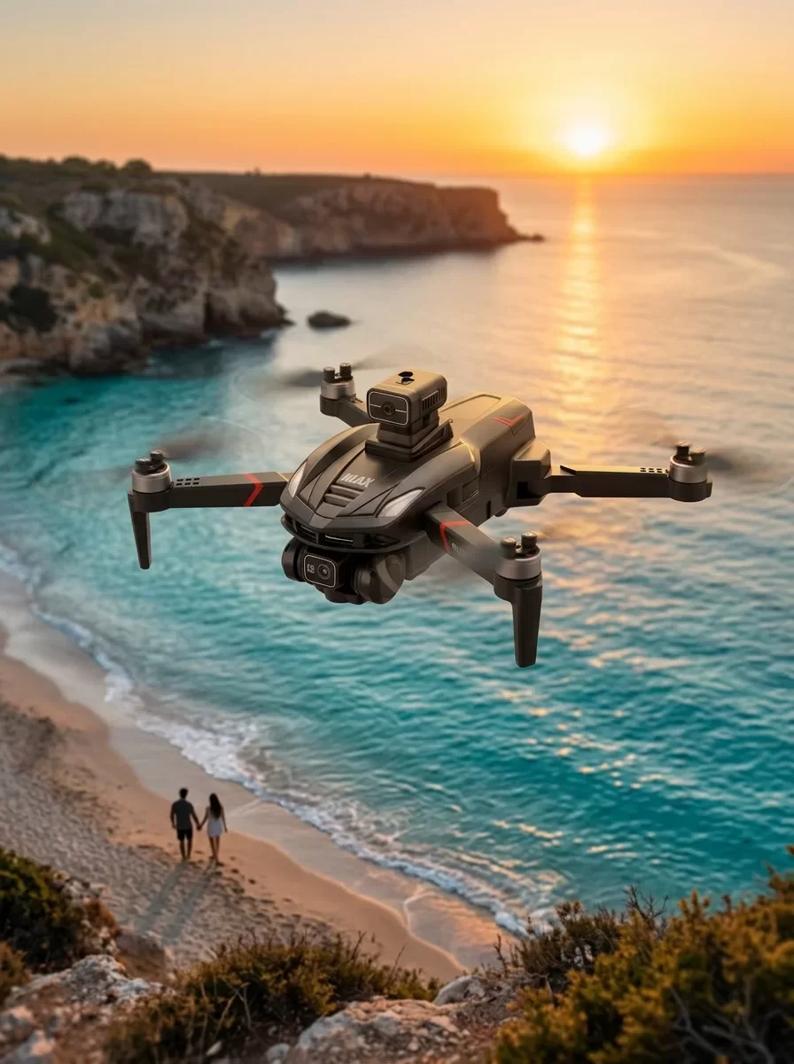 Canlı Görüntü Aktarımlı Çift Kameralı Uzaktan Kumandalı Drone