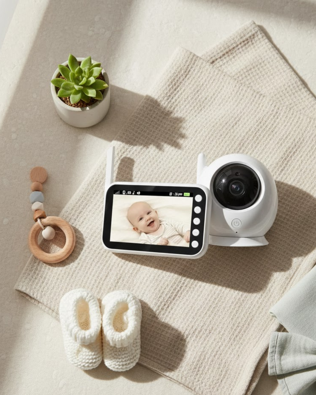 Canlı İzleme Özellikli Ortam Dinlemeli Bebek Monitörü