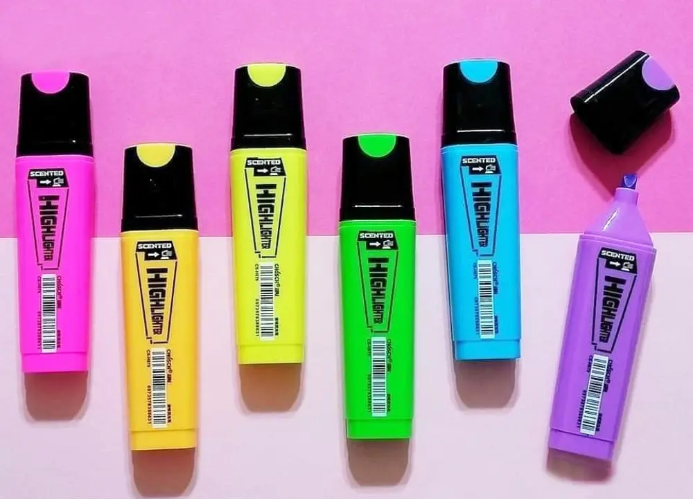 Canlı Renkli Fosforlu kalem - Sarı