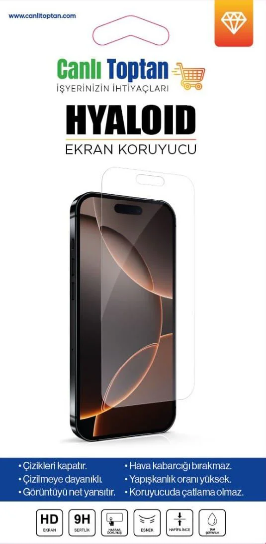 CANLI TOPTAN HYALOID EKRAN KORUYUCU SAMSUNG S21 ULTRA