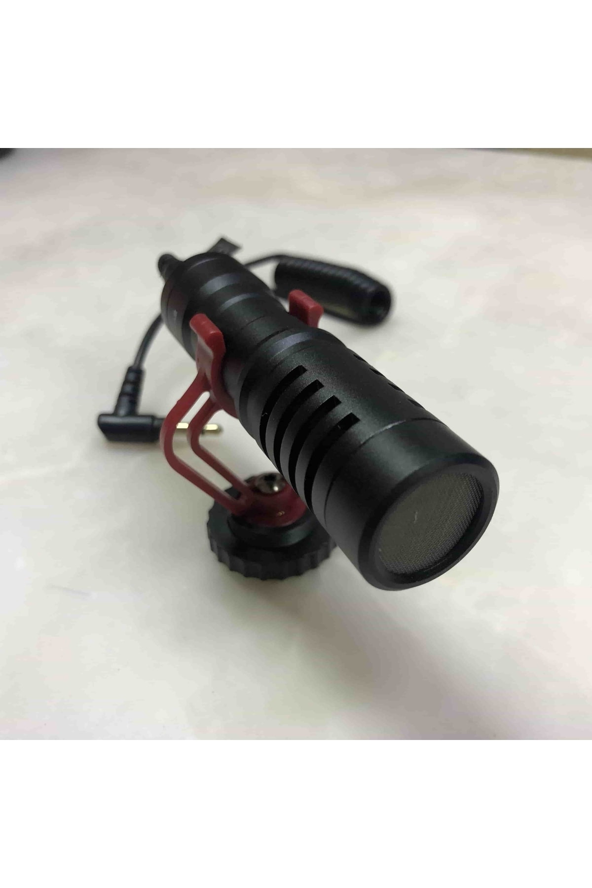 Canlı Yayınlar İçin Özel Rüzgar Nefes Koruma Tüyü Olan Kamera Mik