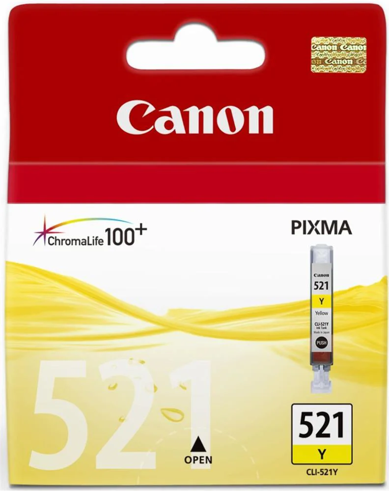 Canon CLI-521Y Yellow Sarı Mürekkep Kartuş MP260-540-550-560-620-