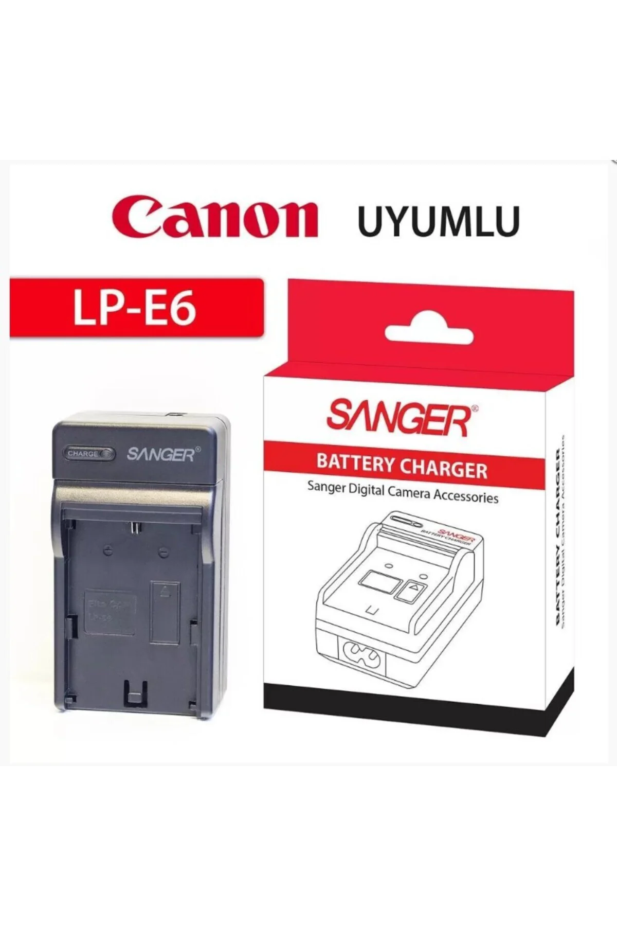,canon Eos, R6,eos R6 Mark Iı Bataryası Ile Uyumlu Fotoğraf Makinesi Şarj Cihazı