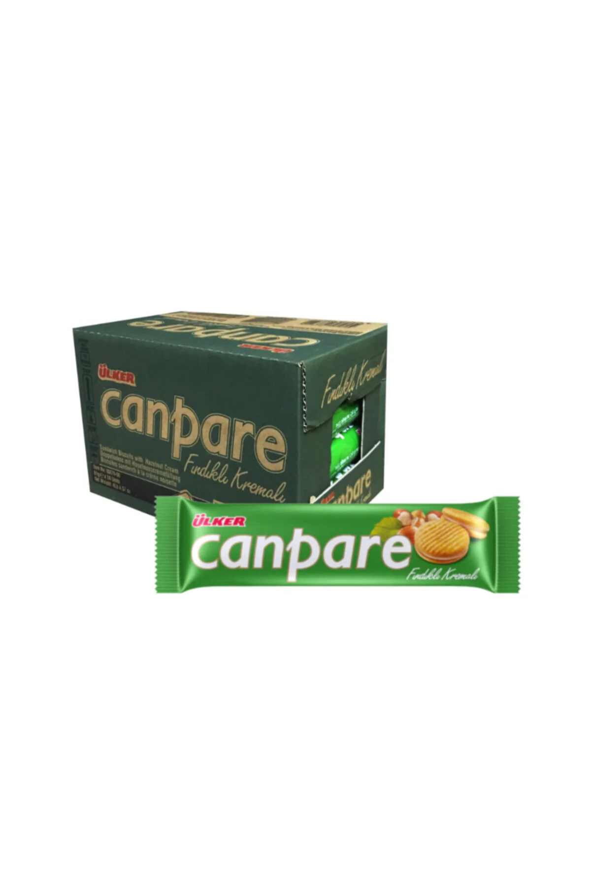 Canpare Fındıklı Kremalı Bisküvi / 24 Adet / 81 Gr