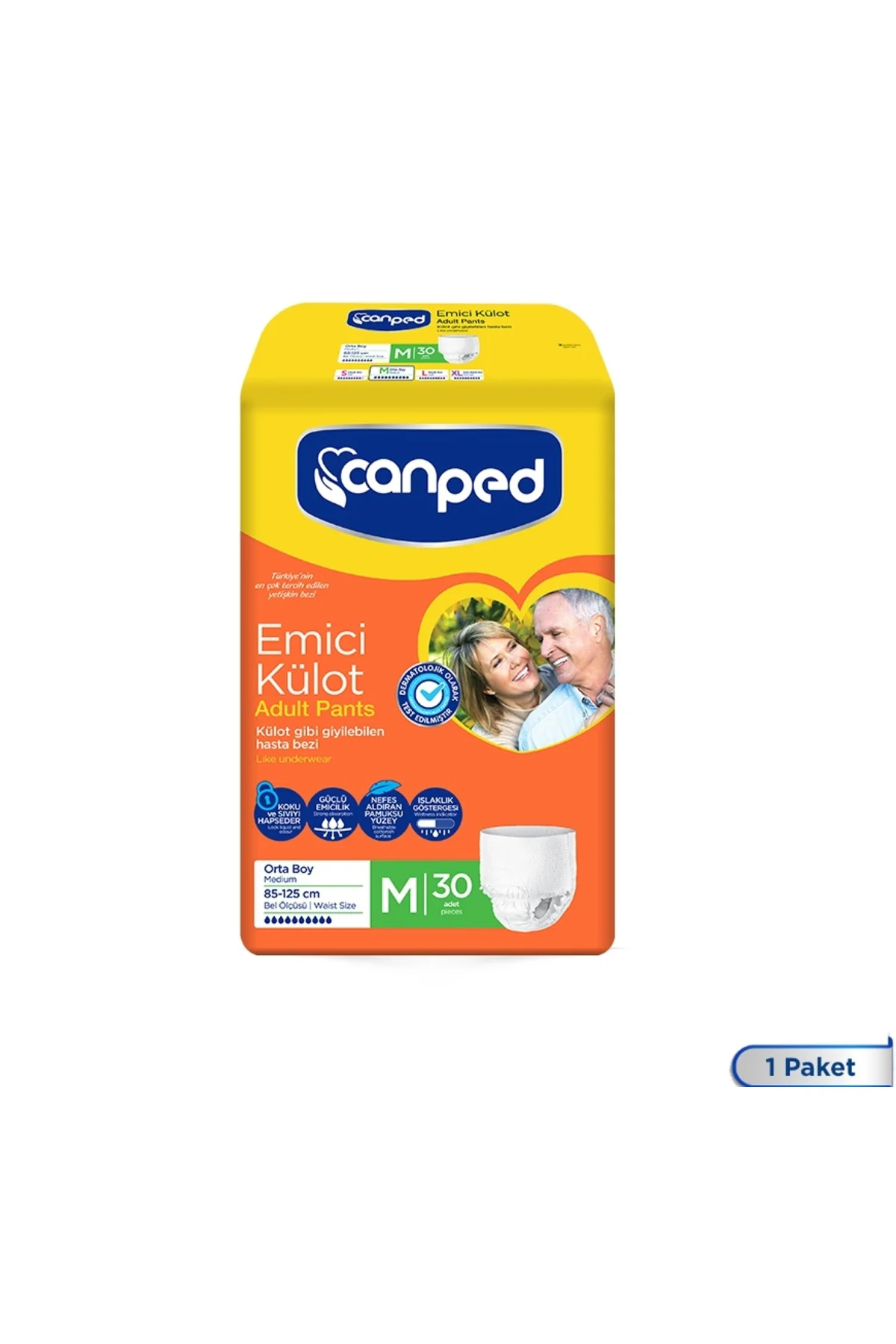 Canped emici külot hasta bezi M beden (orta boy) Medium 30 Adet