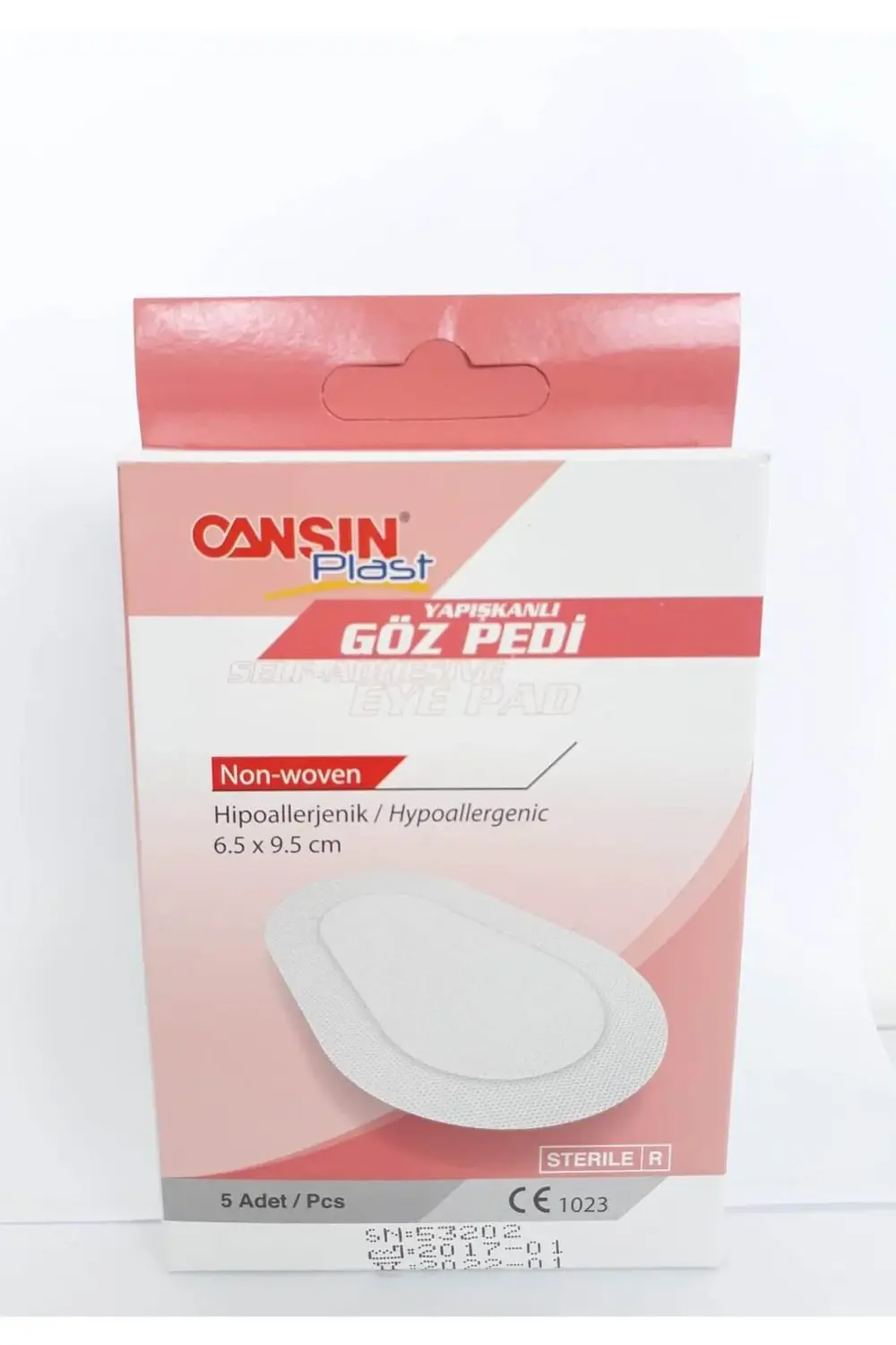 Cansınplast Yetişkin Steril Göz Pedi 5'li 532