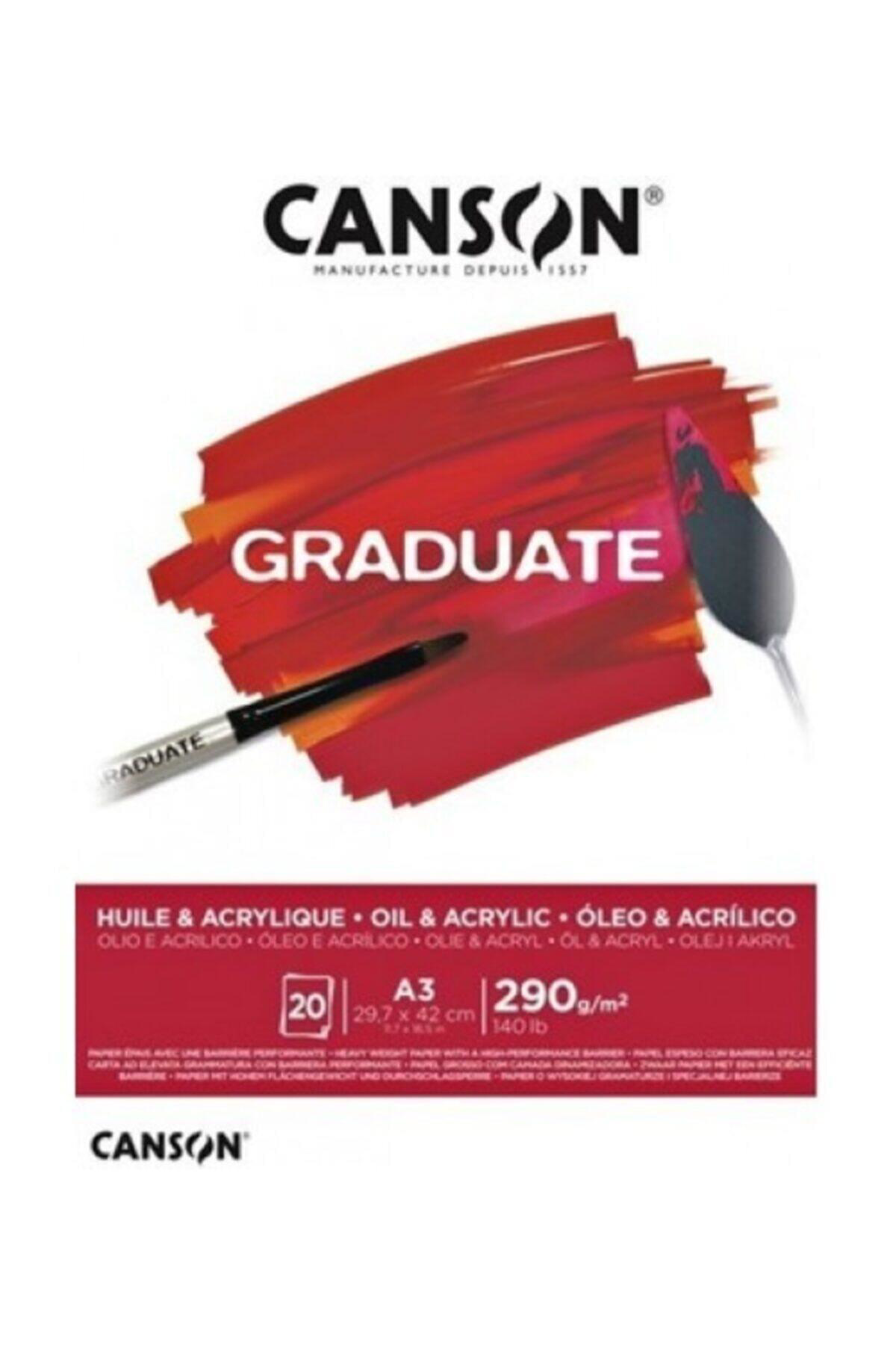 Canson Çizim Bloğu Graduate Yağlı Boya Ve Akrilik 20 Syf A3 290 G