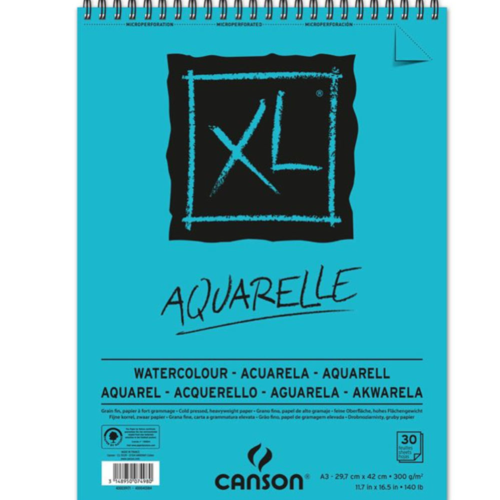 Canson XL Sulu Boya Spiralli Bloklar SPP Canxl Aquarelle 30 Syf A