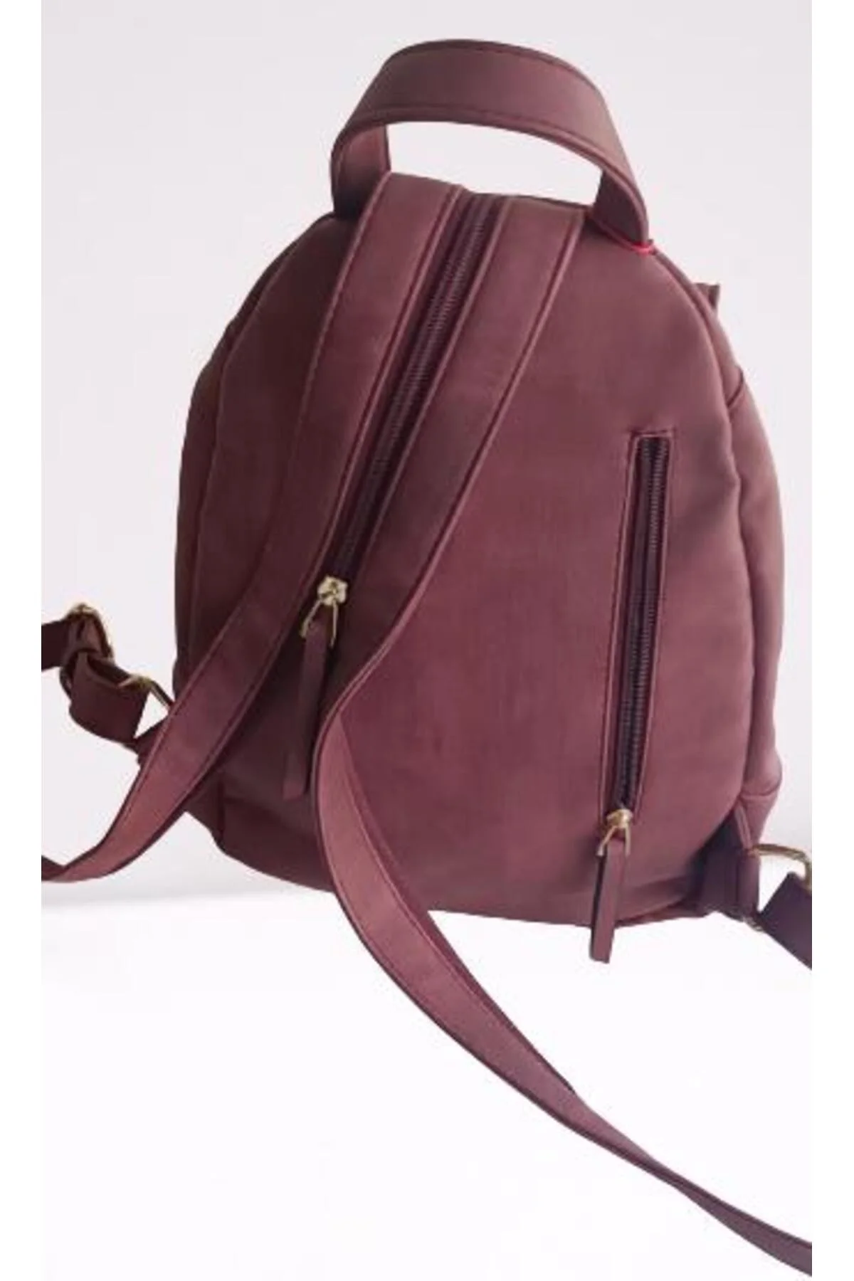 Çanta 90214 Los Angales Polo Club Model 6411 Fuşya Suni Deri El Yapım - Görsel 2