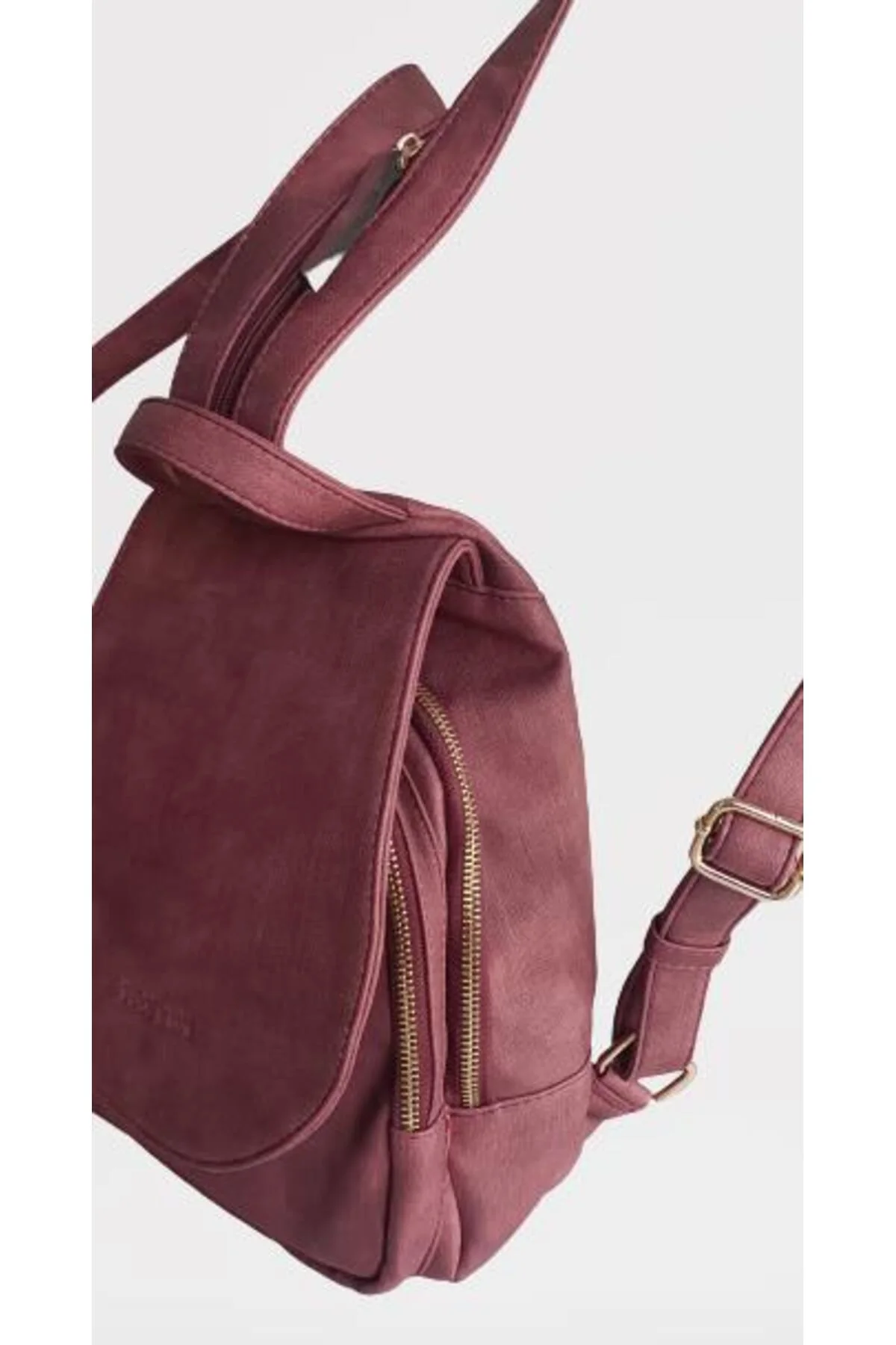 Çanta 90214 Los Angales Polo Club Model 6411 Fuşya Suni Deri El Yapım - Görsel 5